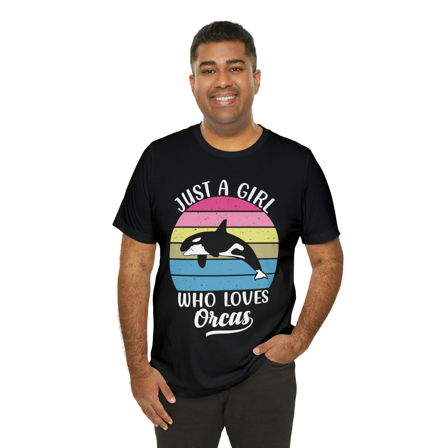 Just A Girl Who Loves Orcas, Unisex Jersey Short Sleeve Tee, Women's Killer Whale T-shirt