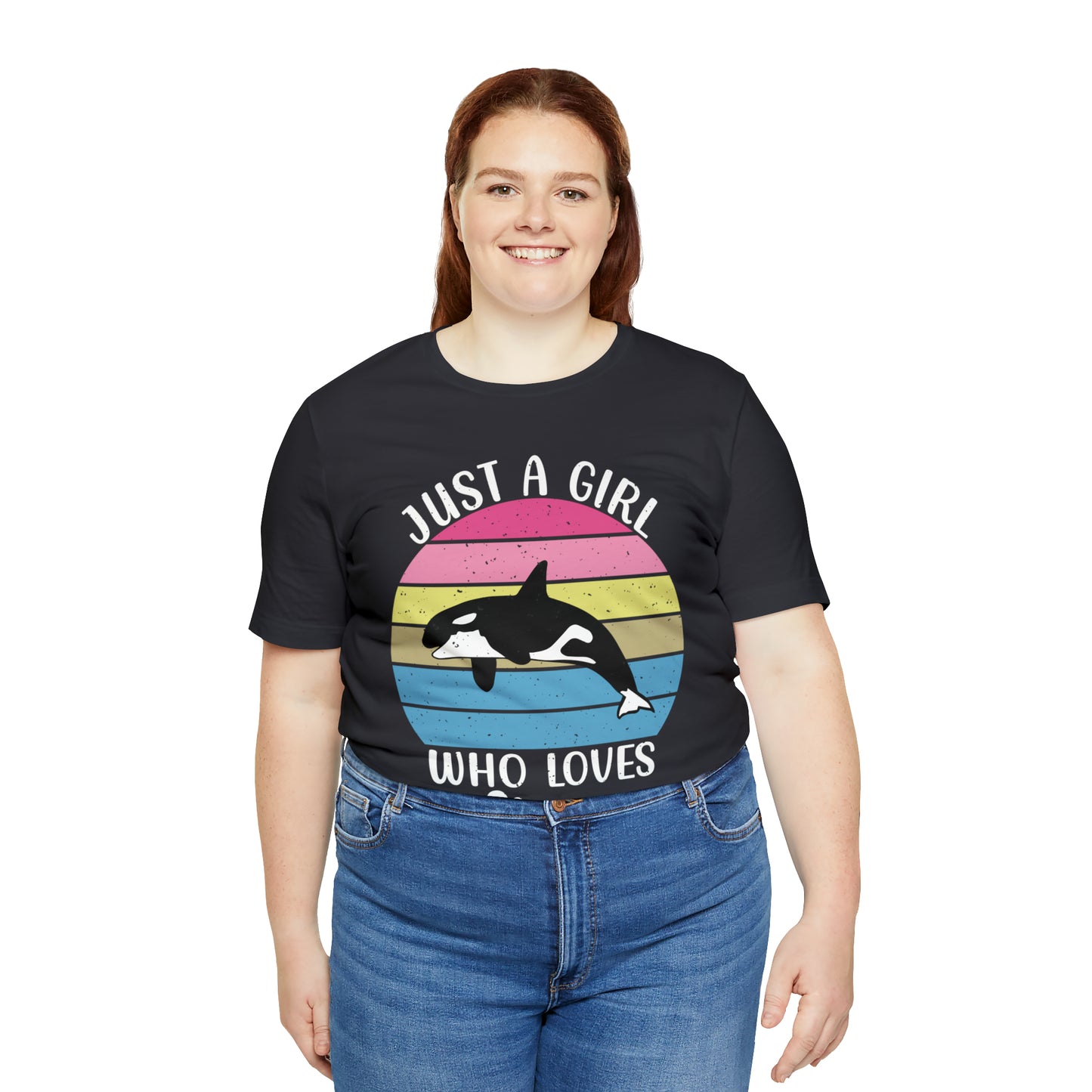 Just A Girl Who Loves Orcas, Unisex Jersey Short Sleeve Tee, Women's Killer Whale T-shirt