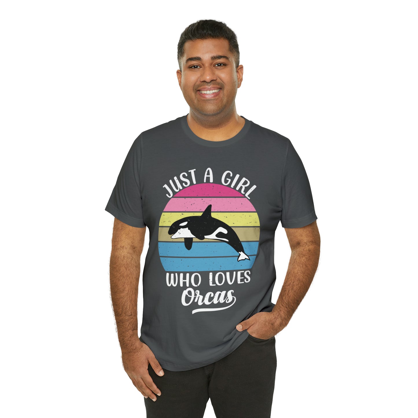 Just A Girl Who Loves Orcas, Unisex Jersey Short Sleeve Tee, Women's Killer Whale T-shirt