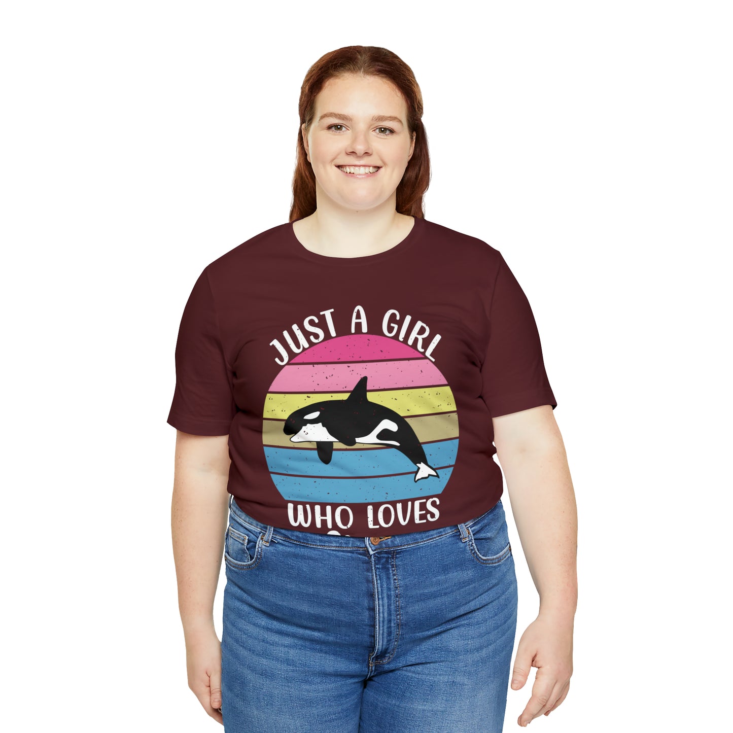 Just A Girl Who Loves Orcas, Unisex Jersey Short Sleeve Tee, Women's Killer Whale T-shirt