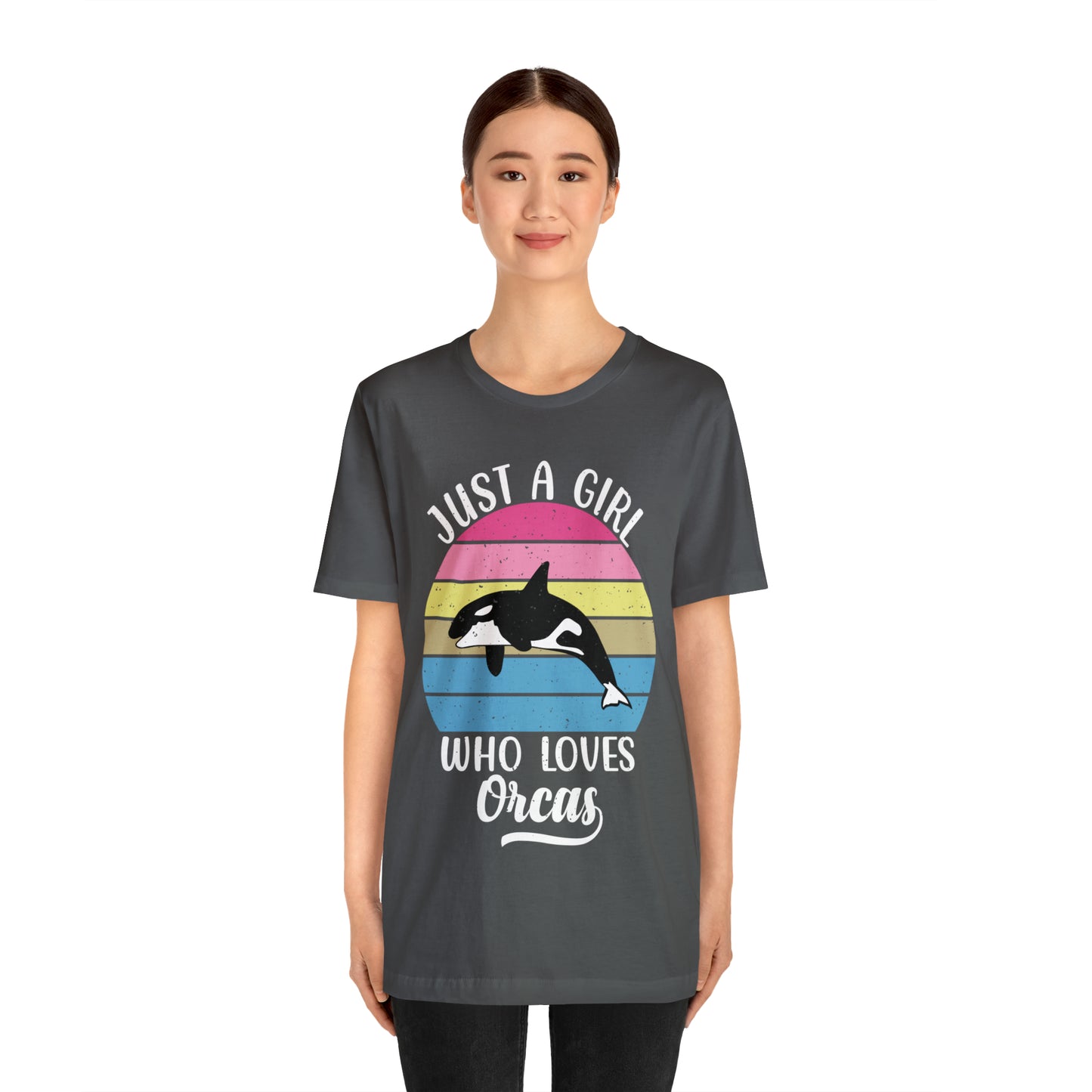 Just A Girl Who Loves Orcas, Unisex Jersey Short Sleeve Tee, Women's Killer Whale T-shirt