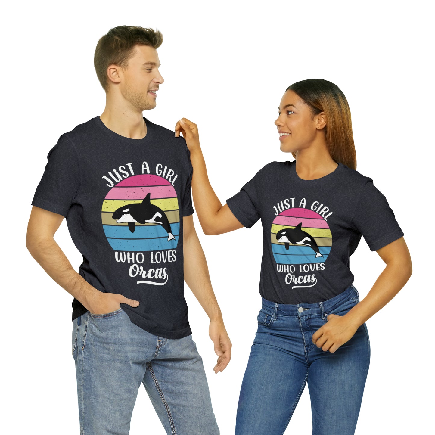 Just A Girl Who Loves Orcas, Unisex Jersey Short Sleeve Tee, Women's Killer Whale T-shirt