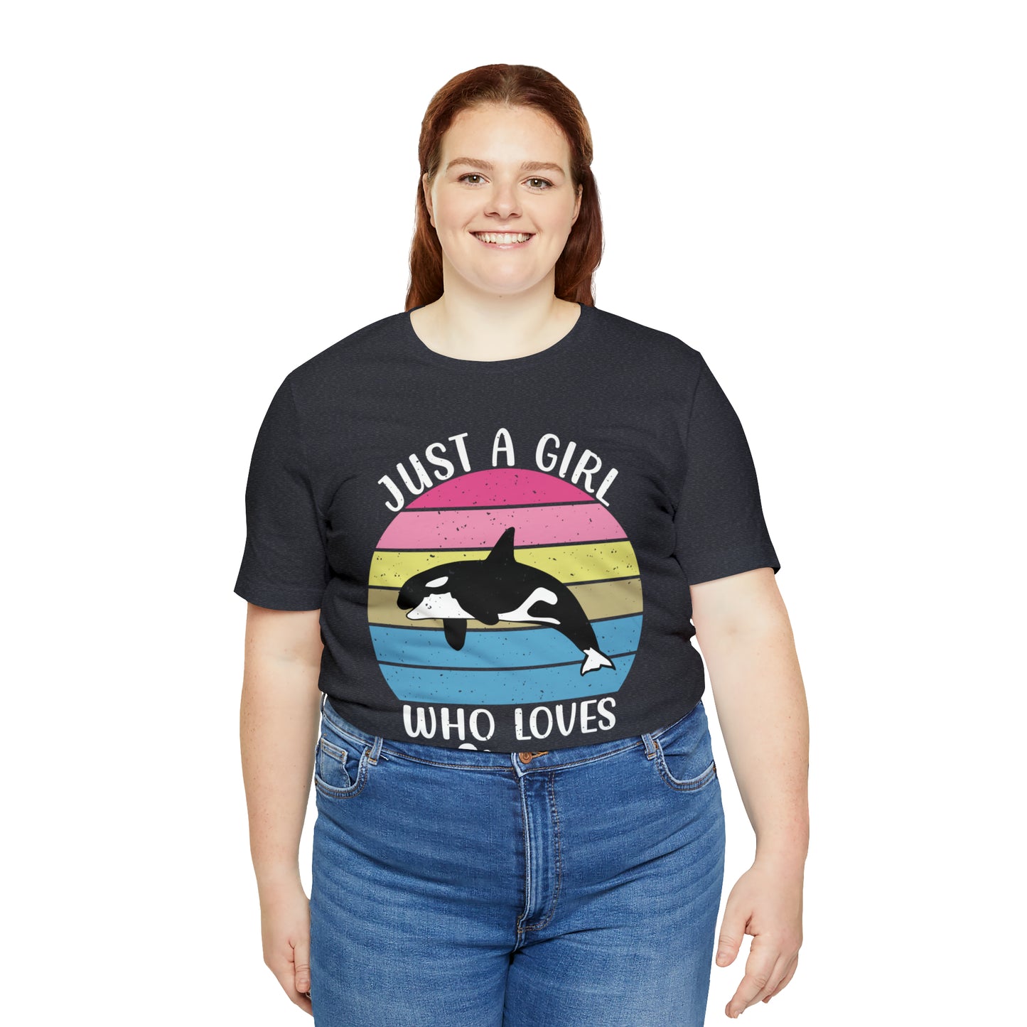 Just A Girl Who Loves Orcas, Unisex Jersey Short Sleeve Tee, Women's Killer Whale T-shirt