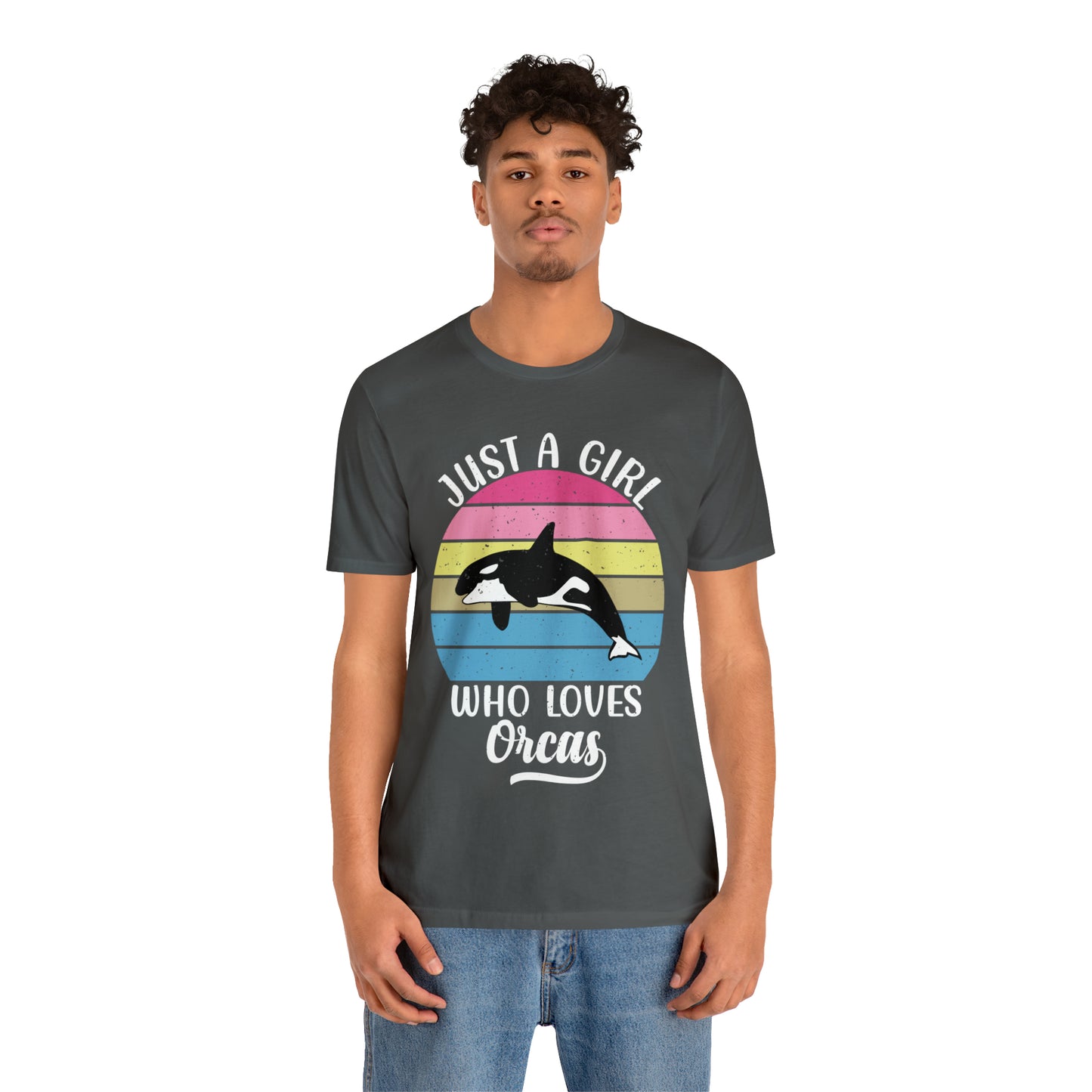 Just A Girl Who Loves Orcas, Unisex Jersey Short Sleeve Tee, Women's Killer Whale T-shirt