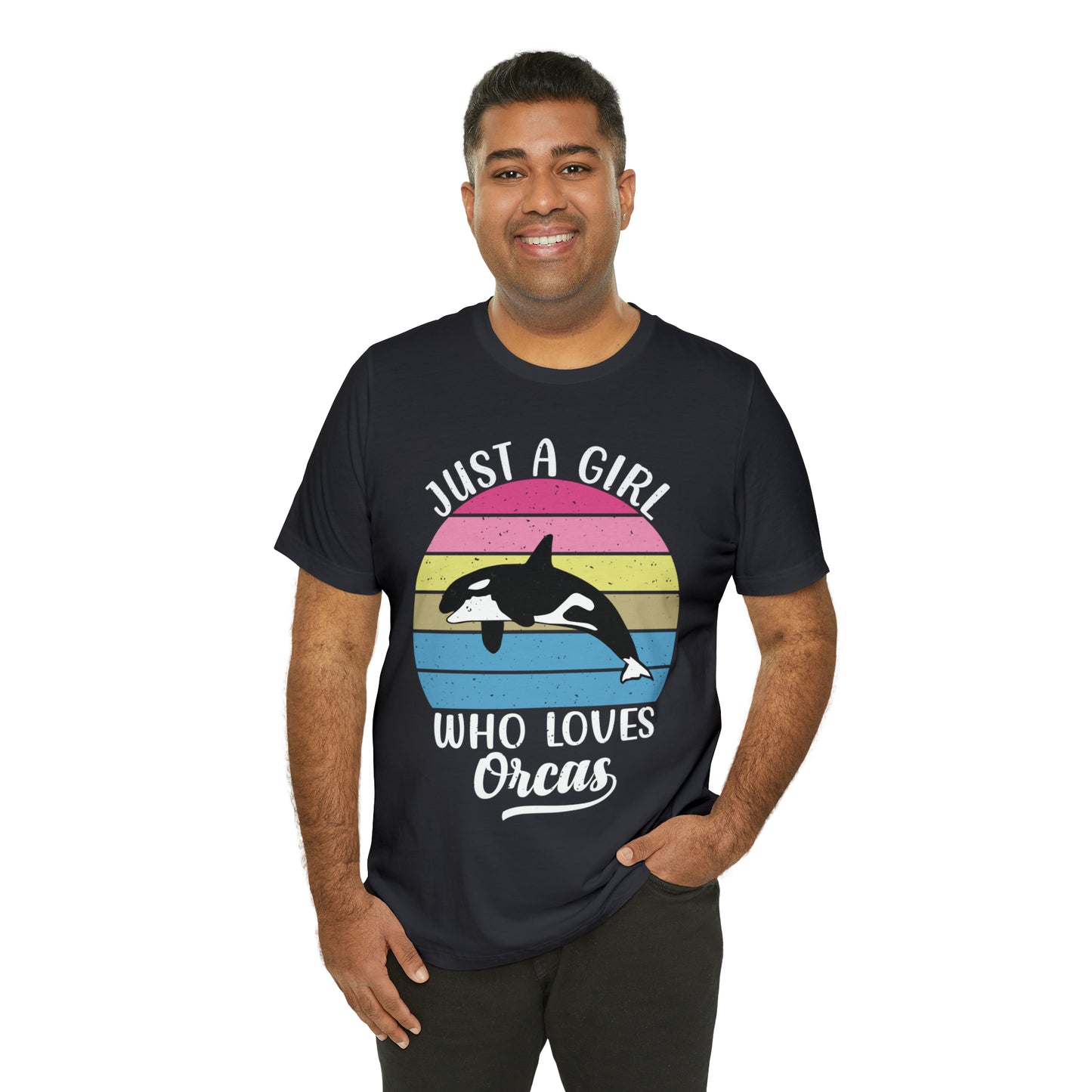 Just A Girl Who Loves Orcas, Unisex Jersey Short Sleeve Tee, Women's Killer Whale T-shirt