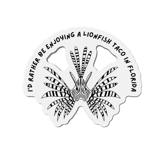Lionfish Die-Cut Refrigerator Magnet