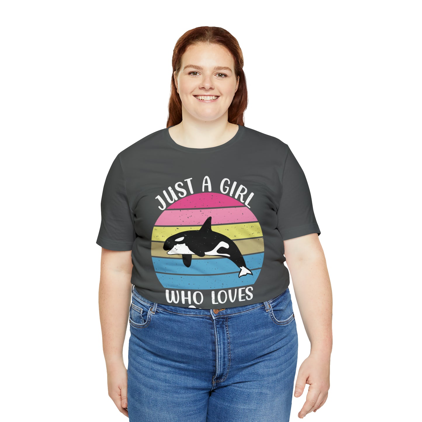Just A Girl Who Loves Orcas, Unisex Jersey Short Sleeve Tee, Women's Killer Whale T-shirt