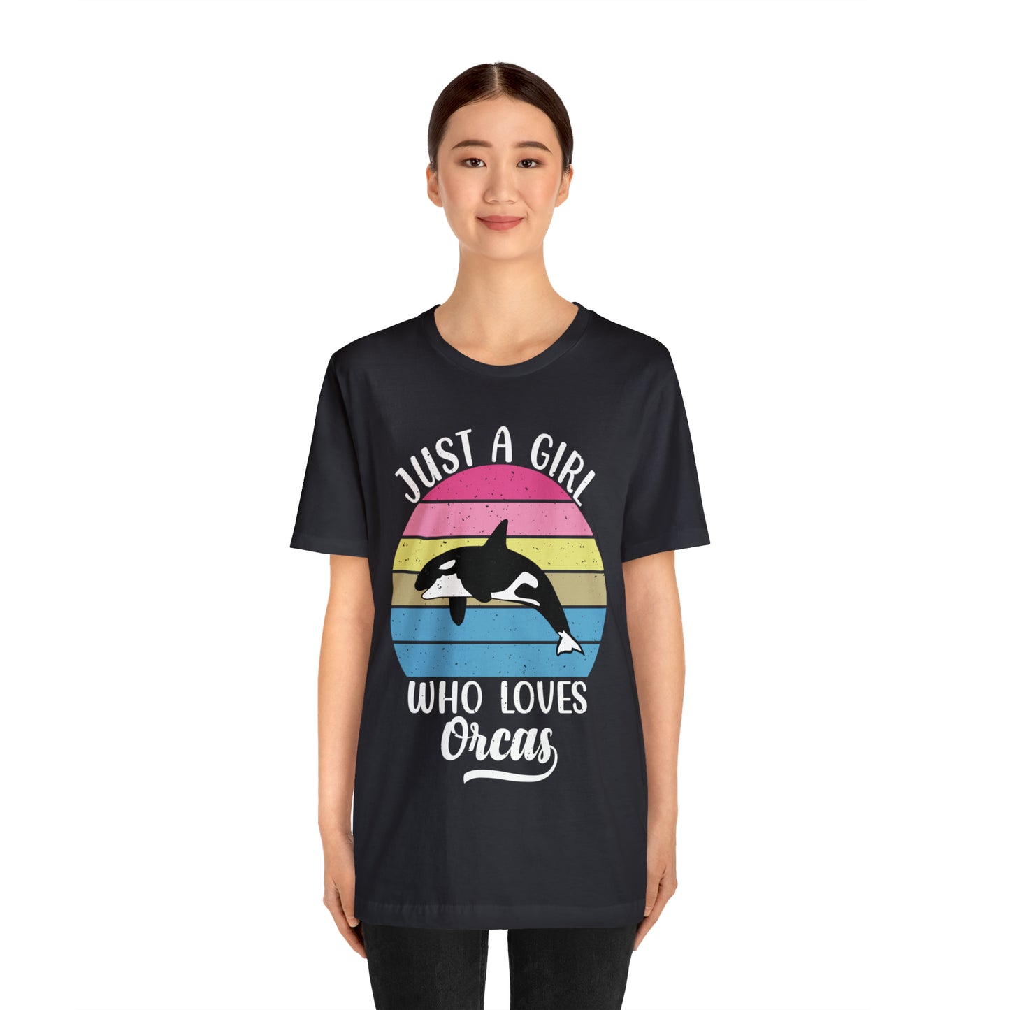 Just A Girl Who Loves Orcas, Unisex Jersey Short Sleeve Tee, Women's Killer Whale T-shirt