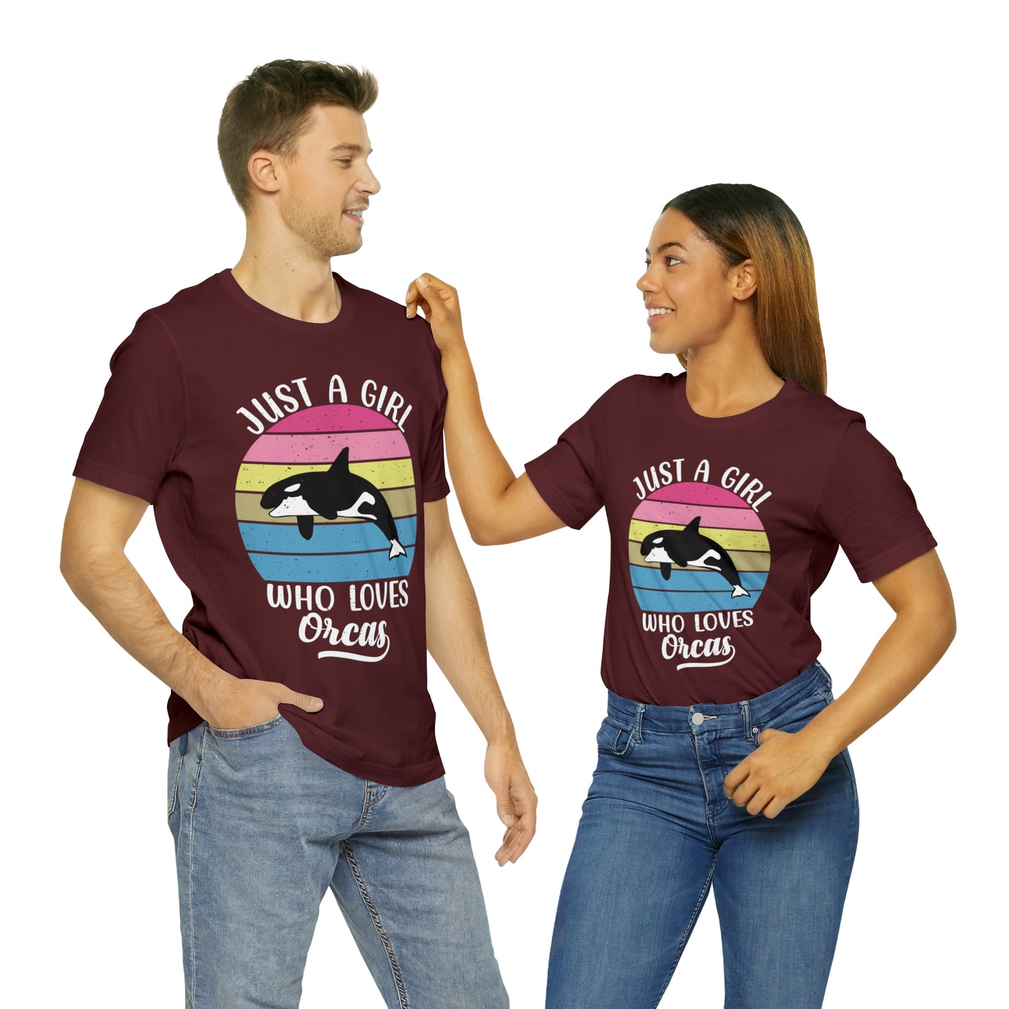Just A Girl Who Loves Orcas, Unisex Jersey Short Sleeve Tee, Women's Killer Whale T-shirt