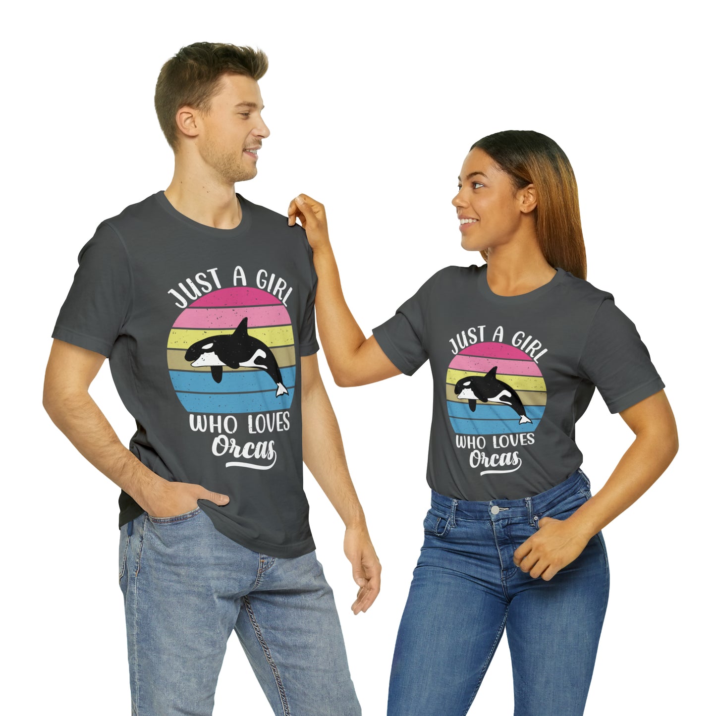 Just A Girl Who Loves Orcas, Unisex Jersey Short Sleeve Tee, Women's Killer Whale T-shirt