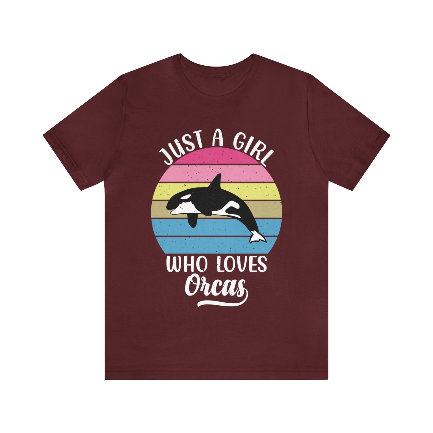 Just A Girl Who Loves Orcas, Unisex Jersey Short Sleeve Tee, Women's Killer Whale T-shirt