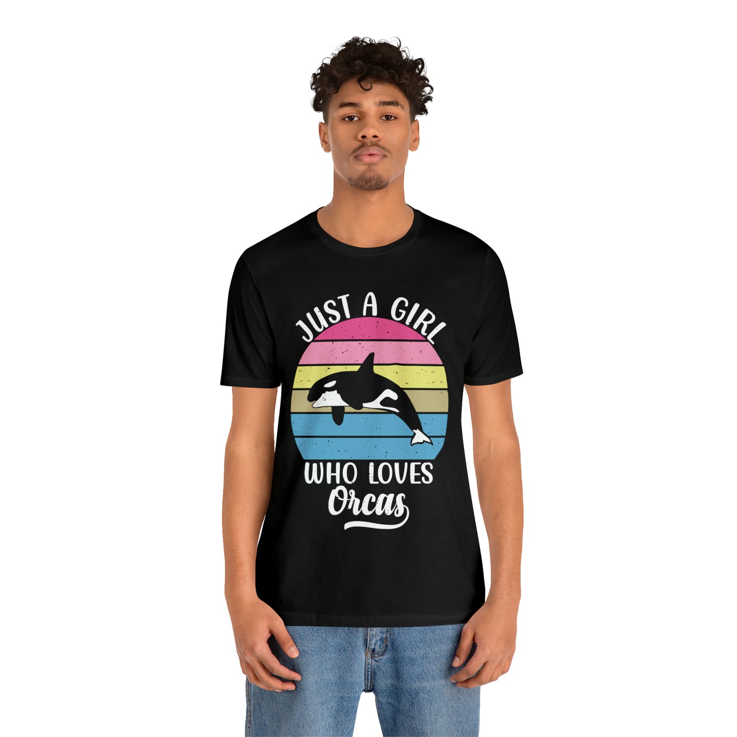 Just A Girl Who Loves Orcas, Unisex Jersey Short Sleeve Tee, Women's Killer Whale T-shirt