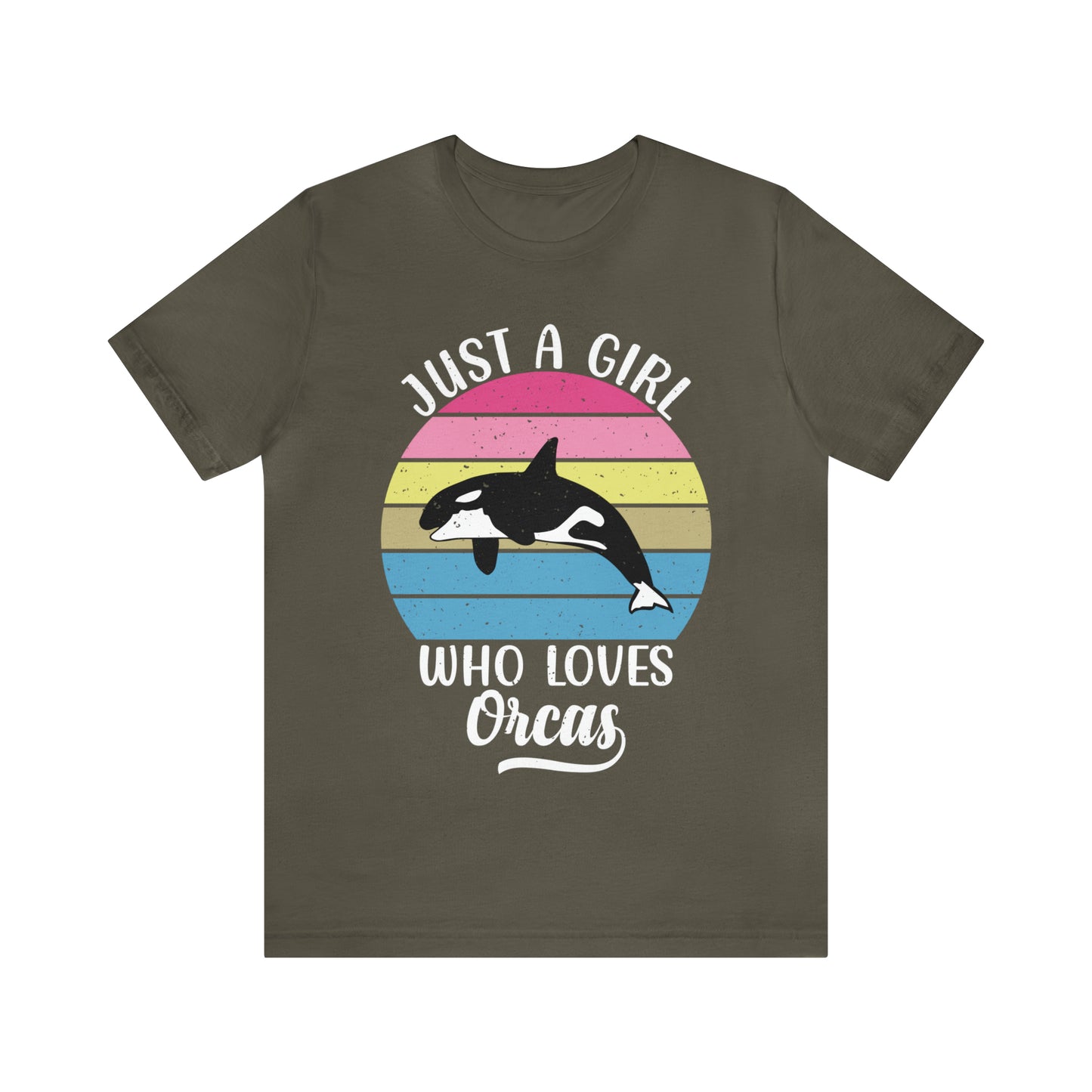 Just A Girl Who Loves Orcas, Unisex Jersey Short Sleeve Tee, Women's Killer Whale T-shirt