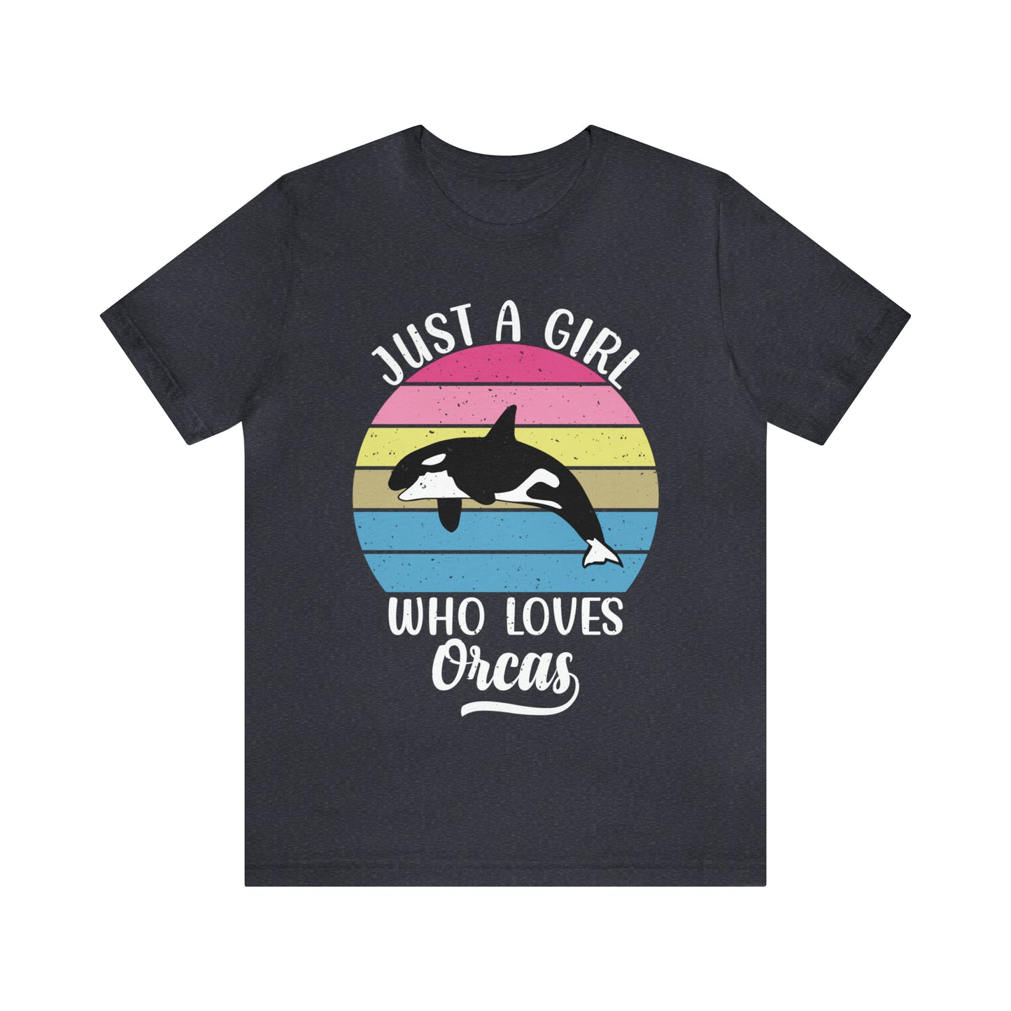 Just A Girl Who Loves Orcas, Unisex Jersey Short Sleeve Tee, Women's Killer Whale T-shirt