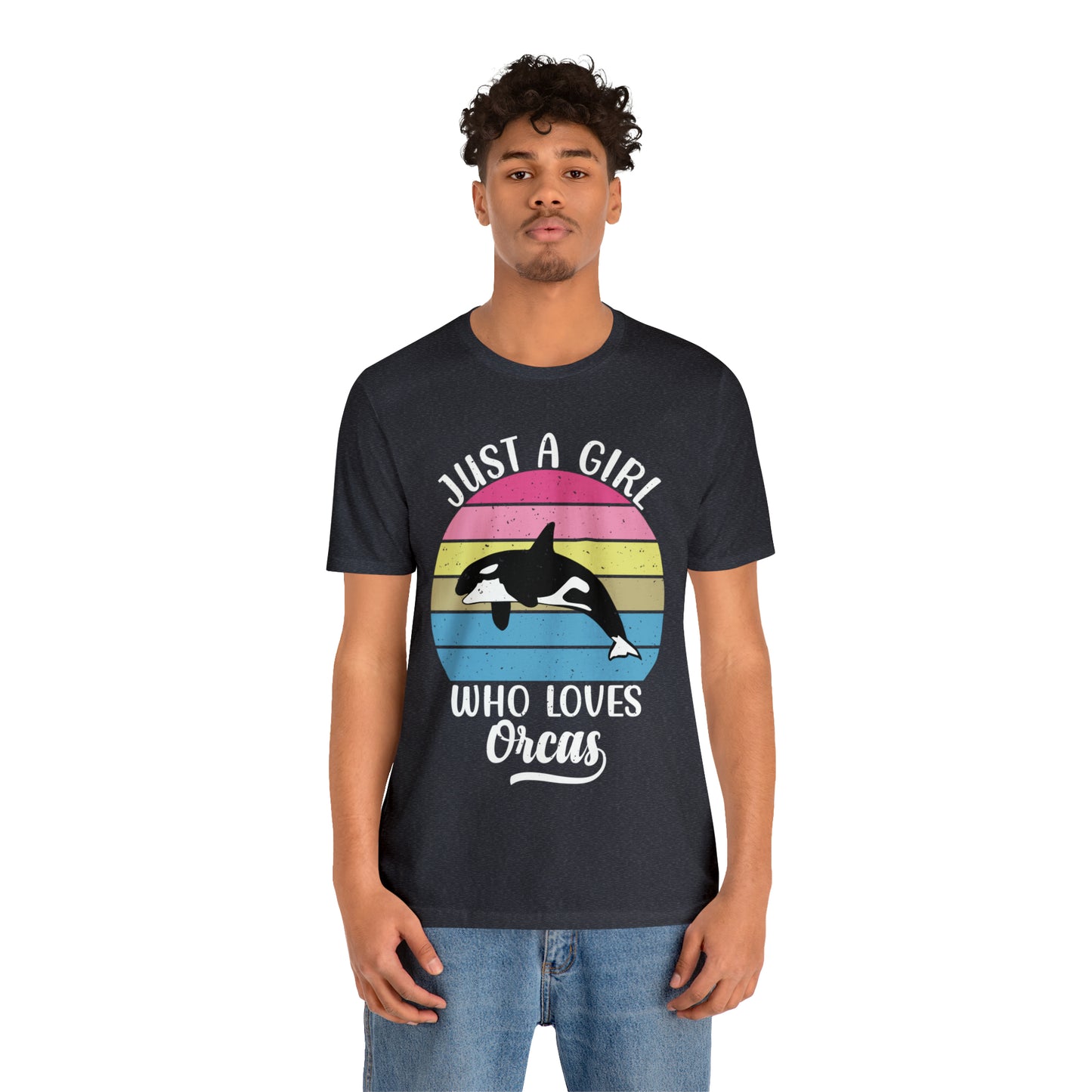 Just A Girl Who Loves Orcas, Unisex Jersey Short Sleeve Tee, Women's Killer Whale T-shirt