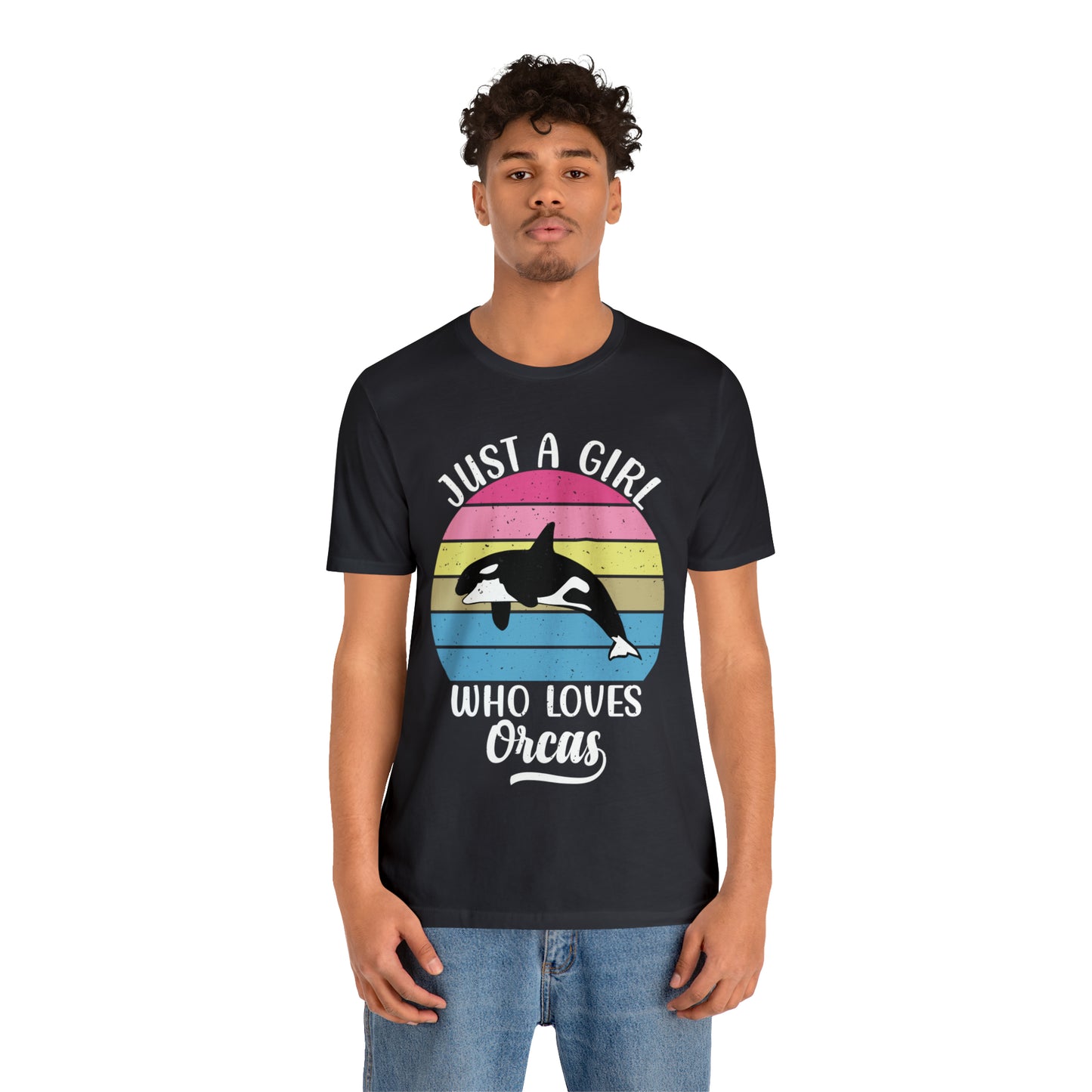 Just A Girl Who Loves Orcas, Unisex Jersey Short Sleeve Tee, Women's Killer Whale T-shirt