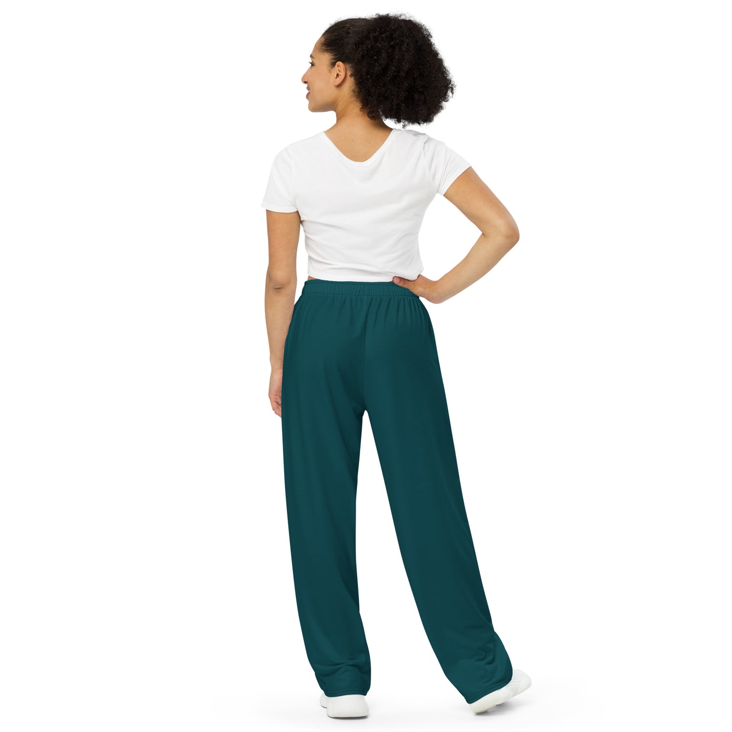 Deep Sea Blue unisex wide-leg pants, Cruising Pants, Boating Pants, Summer Casual Pants