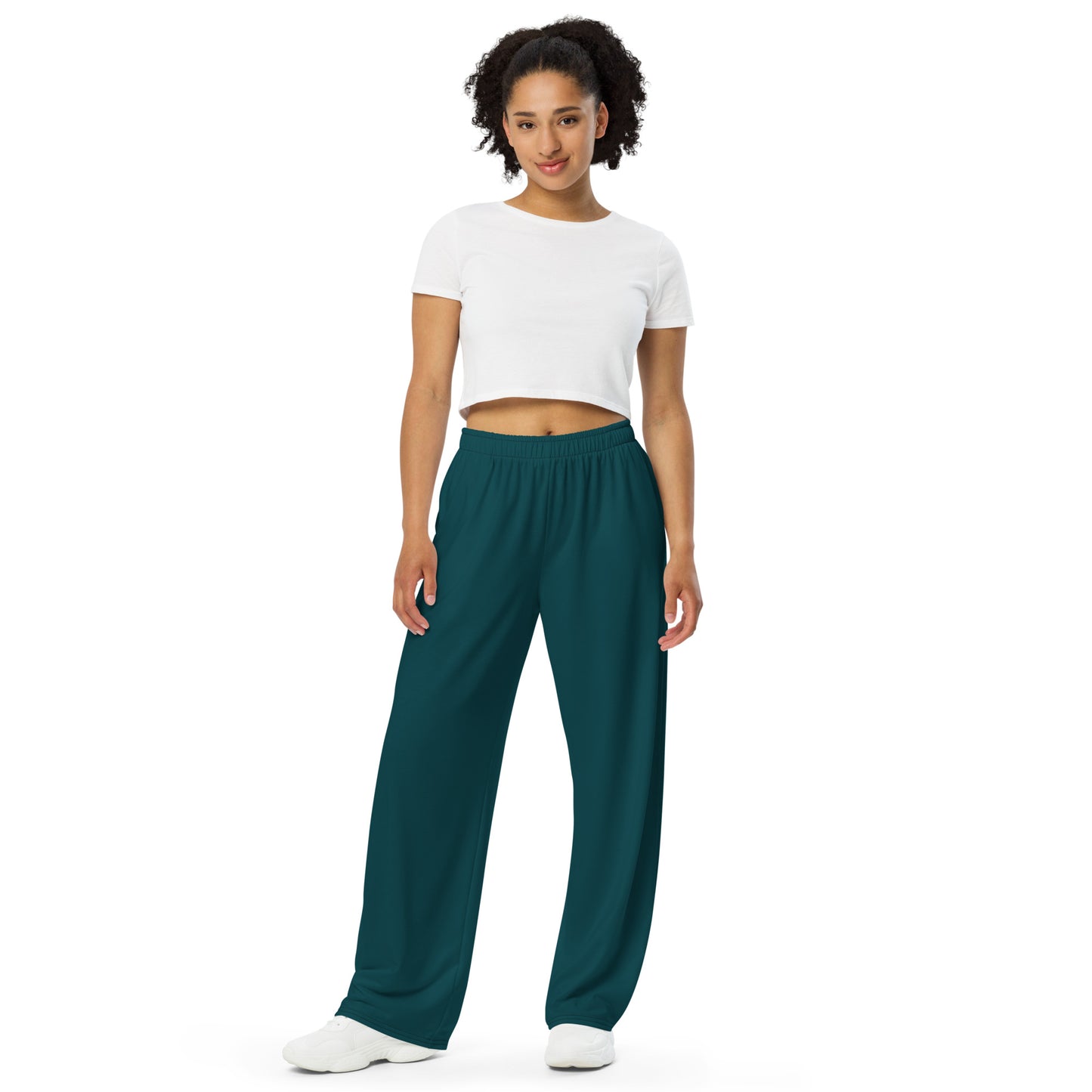 Deep Sea Blue unisex wide-leg pants, Cruising Pants, Boating Pants, Summer Casual Pants