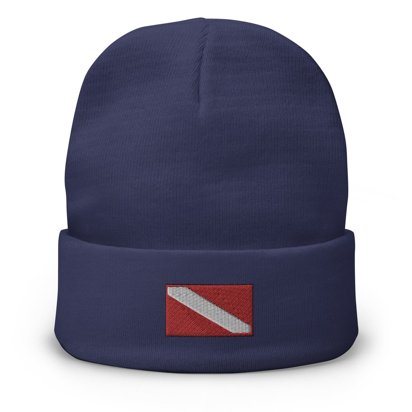 DIVER DOWN FLAG Embroidered Beanie