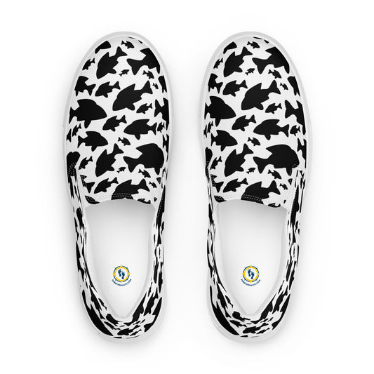 Men’s Fish Pattern slip-on canvas shoes