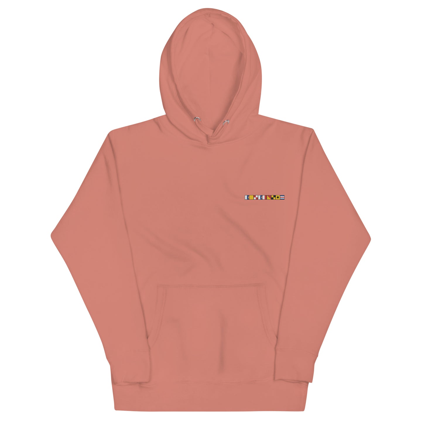 Aquaholic spelled out with Nautical Signal Flags Unisex Hoodie, Boat Name Hoodie