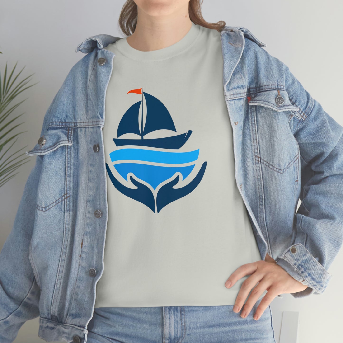 Sailing Design Unisex Heavy Cotton Tee, Nautical T-shirt, Gift for sailor, Sailing Shirt