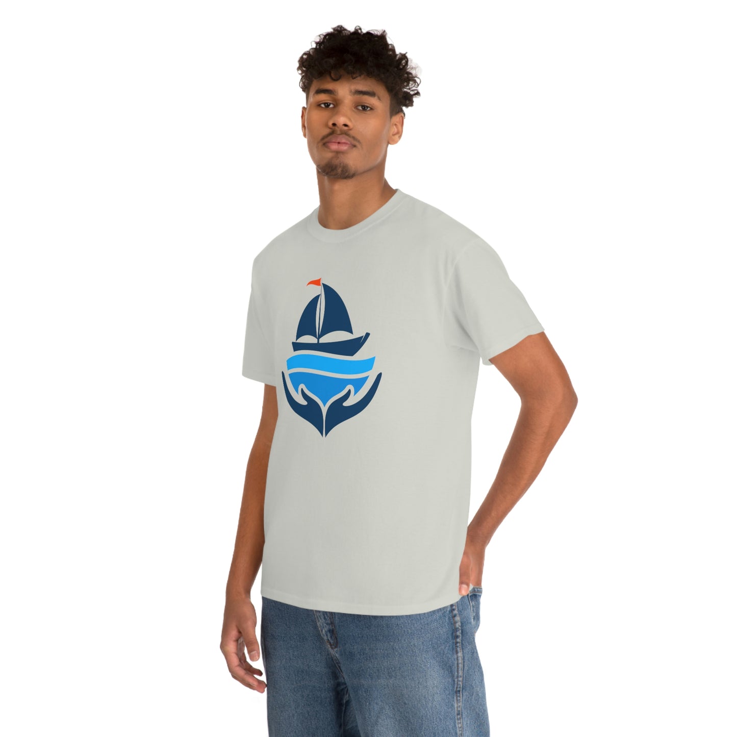 Sailing Design Unisex Heavy Cotton Tee, Nautical T-shirt, Gift for sailor, Sailing Shirt