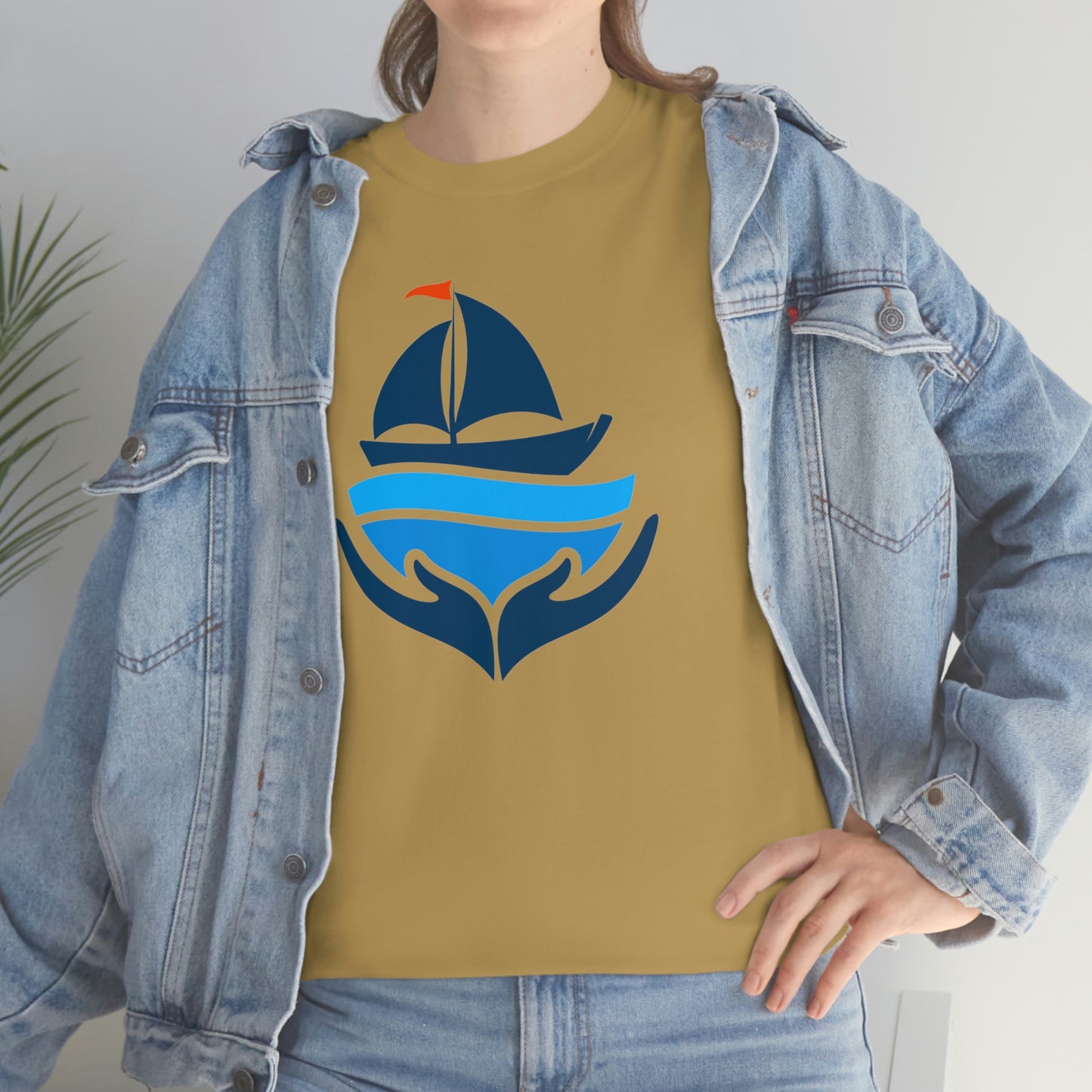 Sailing Design Unisex Heavy Cotton Tee, Nautical T-shirt, Gift for sailor, Sailing Shirt