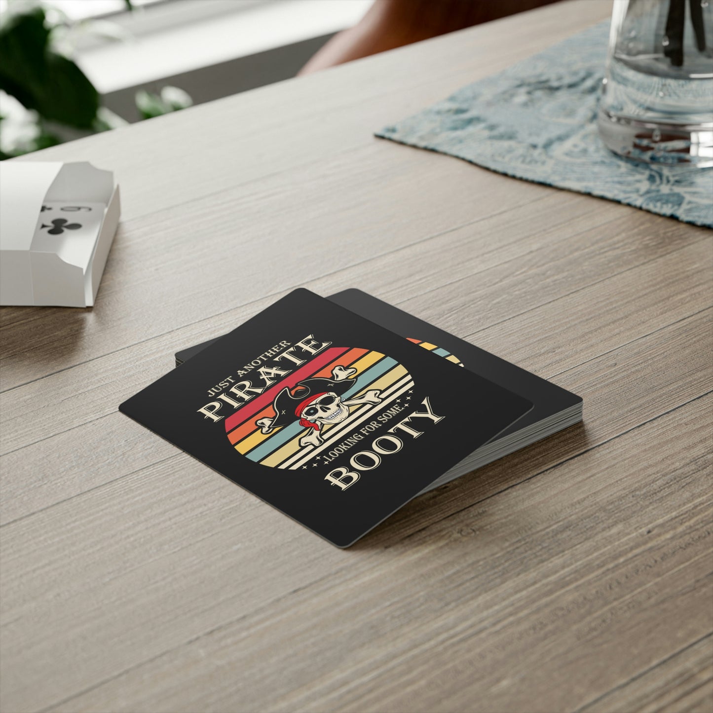 Nautical Themed Poker Cards, Just Another Pirate Looking For Some Booty, Pirate Playing Cards, Boat Gift