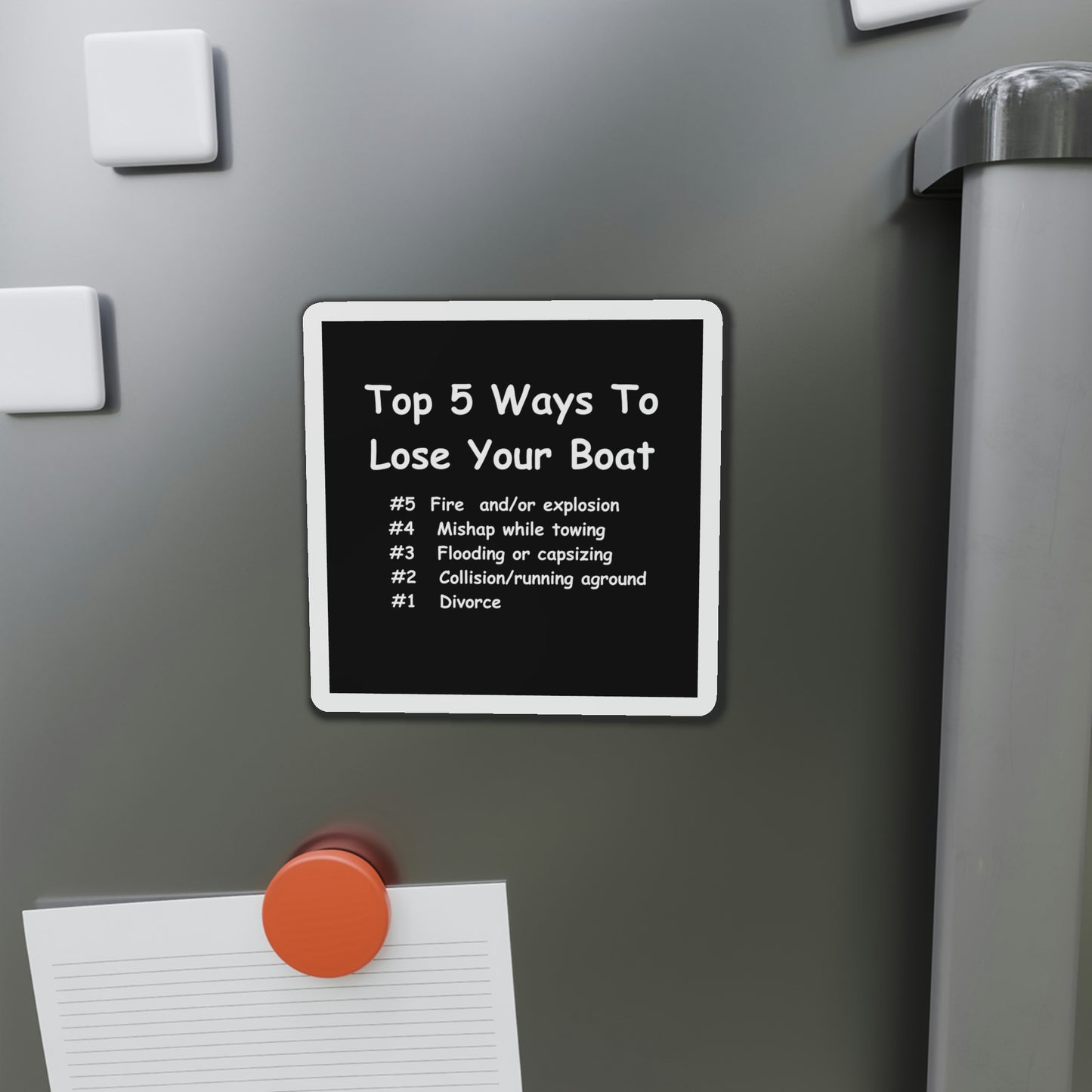 Funny Boating Refrigerator Magnets, Top 5 Ways To Lose Your Boat...