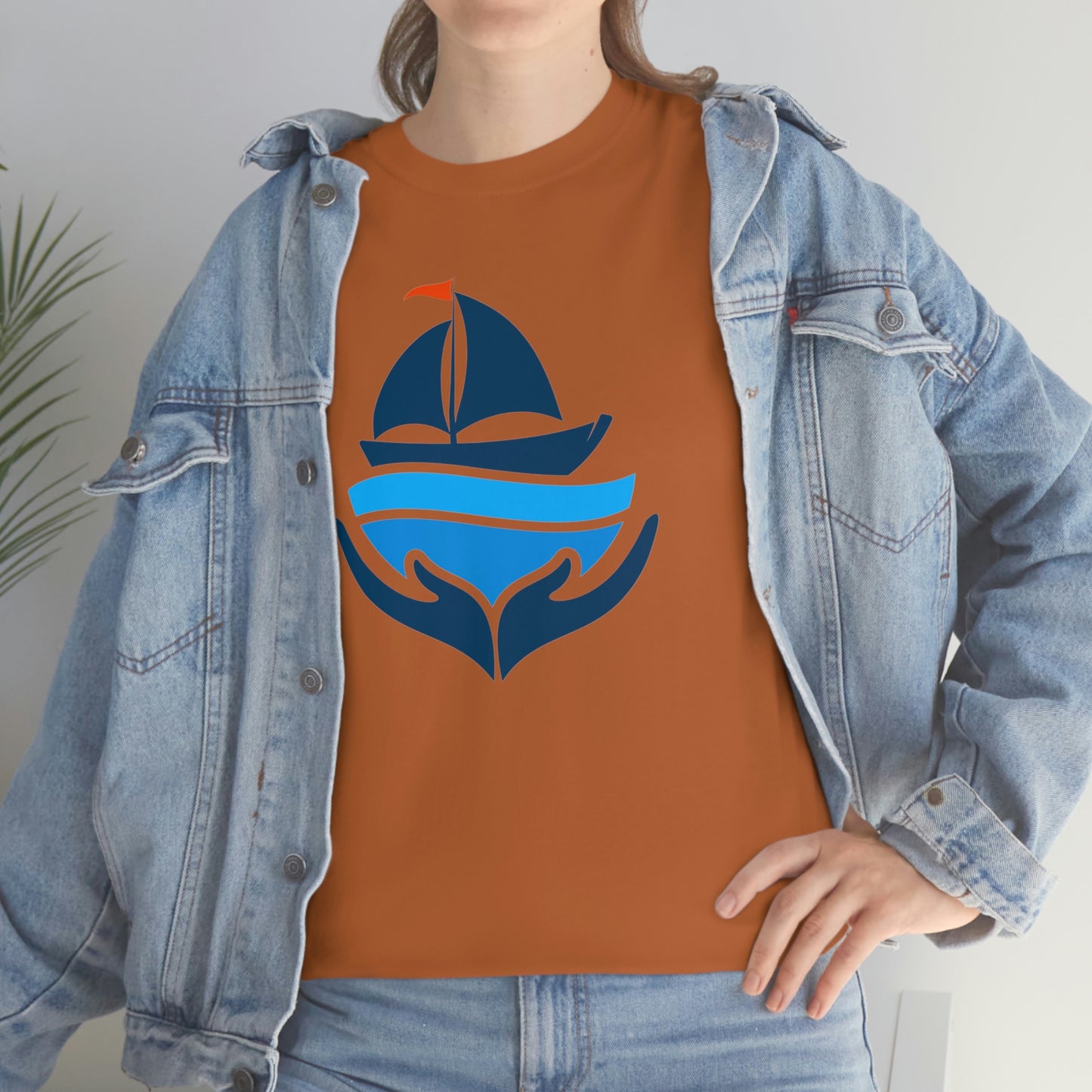 Sailing Design Unisex Heavy Cotton Tee, Nautical T-shirt, Gift for sailor, Sailing Shirt