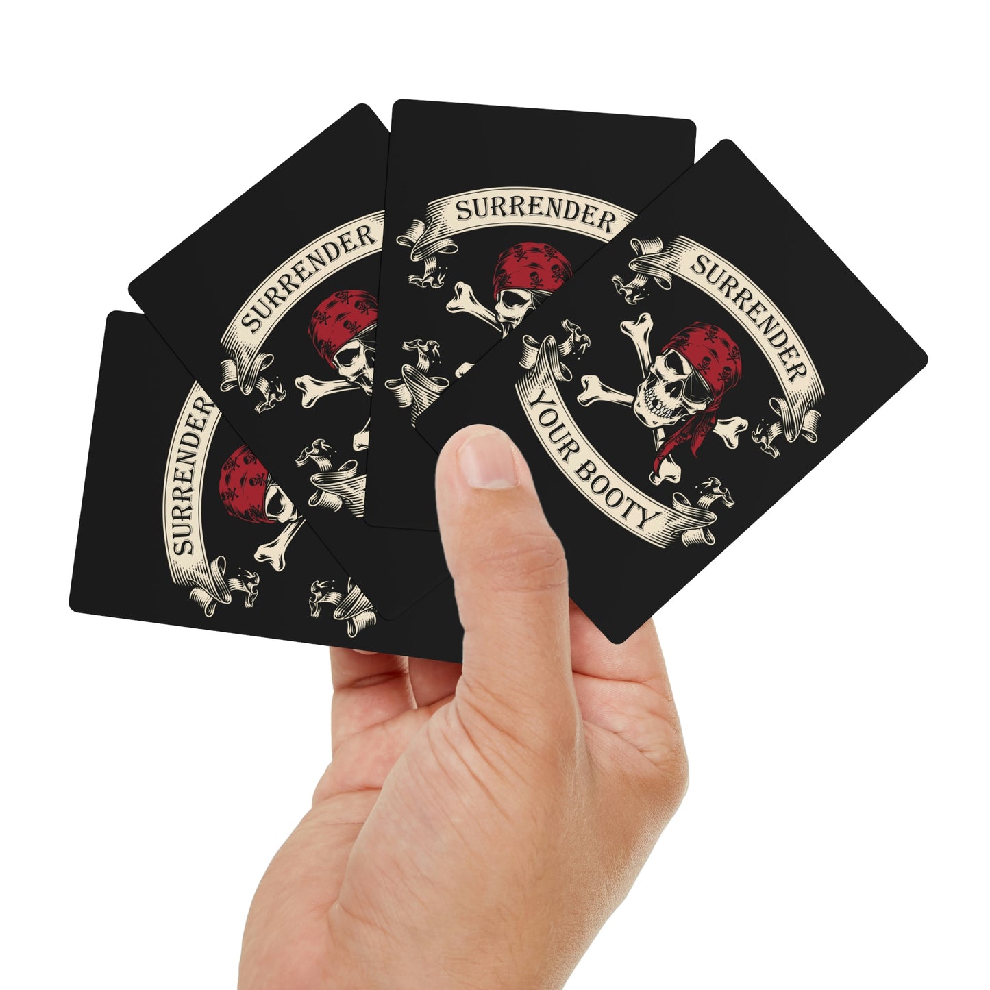 Pirate Skull & Crossbones Poker Cards, Nautical Themed Playing Cards, Boat Gift