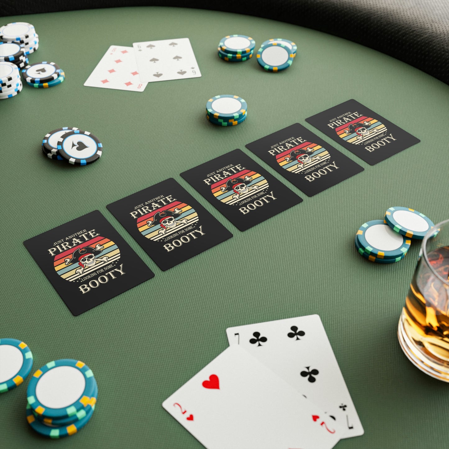 Nautical Themed Poker Cards, Just Another Pirate Looking For Some Booty, Pirate Playing Cards, Boat Gift