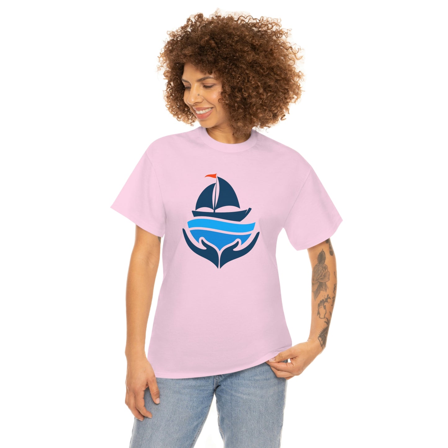 Sailing Design Unisex Heavy Cotton Tee, Nautical T-shirt, Gift for sailor, Sailing Shirt