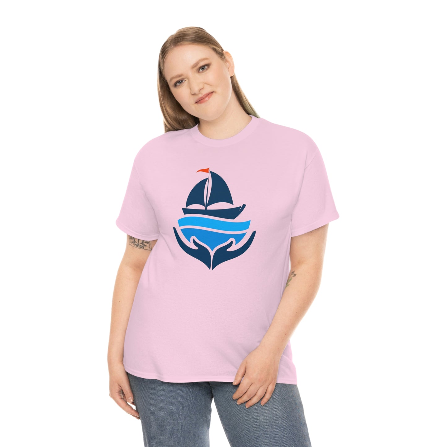 Sailing Design Unisex Heavy Cotton Tee, Nautical T-shirt, Gift for sailor, Sailing Shirt