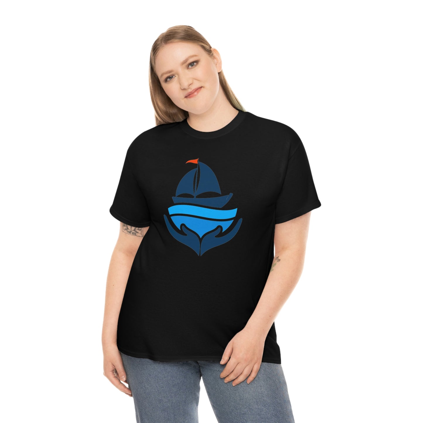 Sailing Design Unisex Heavy Cotton Tee, Nautical T-shirt, Gift for sailor, Sailing Shirt