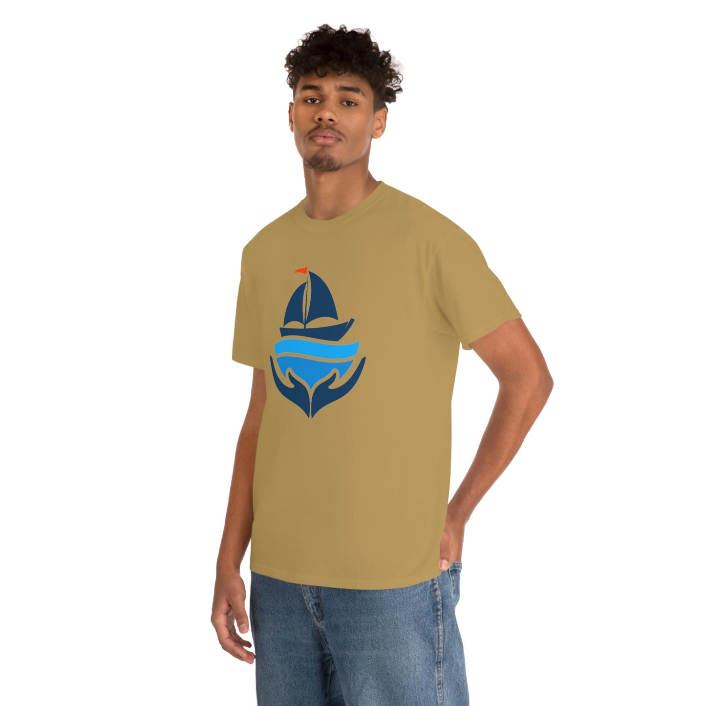 Sailing Design Unisex Heavy Cotton Tee, Nautical T-shirt, Gift for sailor, Sailing Shirt