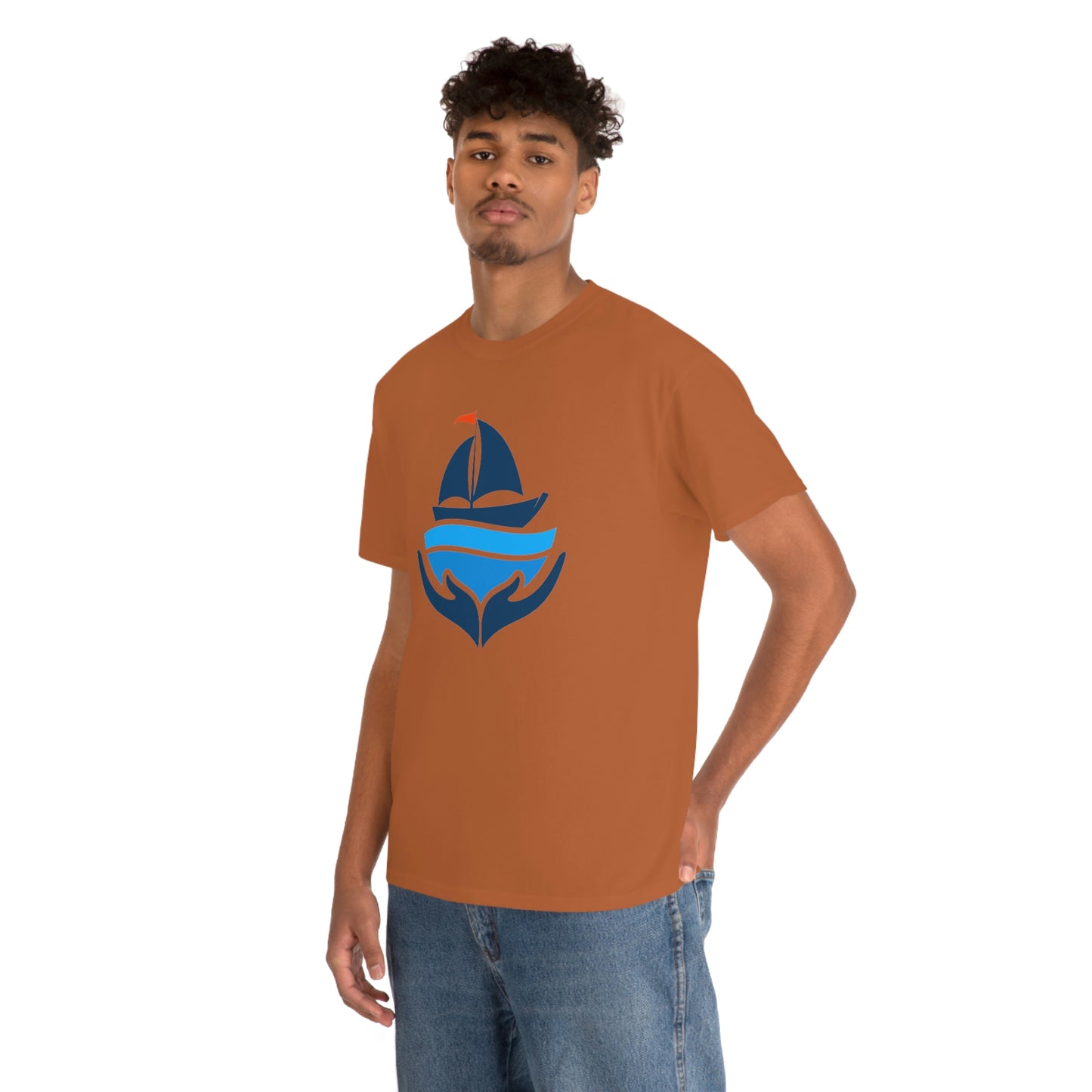 Sailing Design Unisex Heavy Cotton Tee, Nautical T-shirt, Gift for sailor, Sailing Shirt