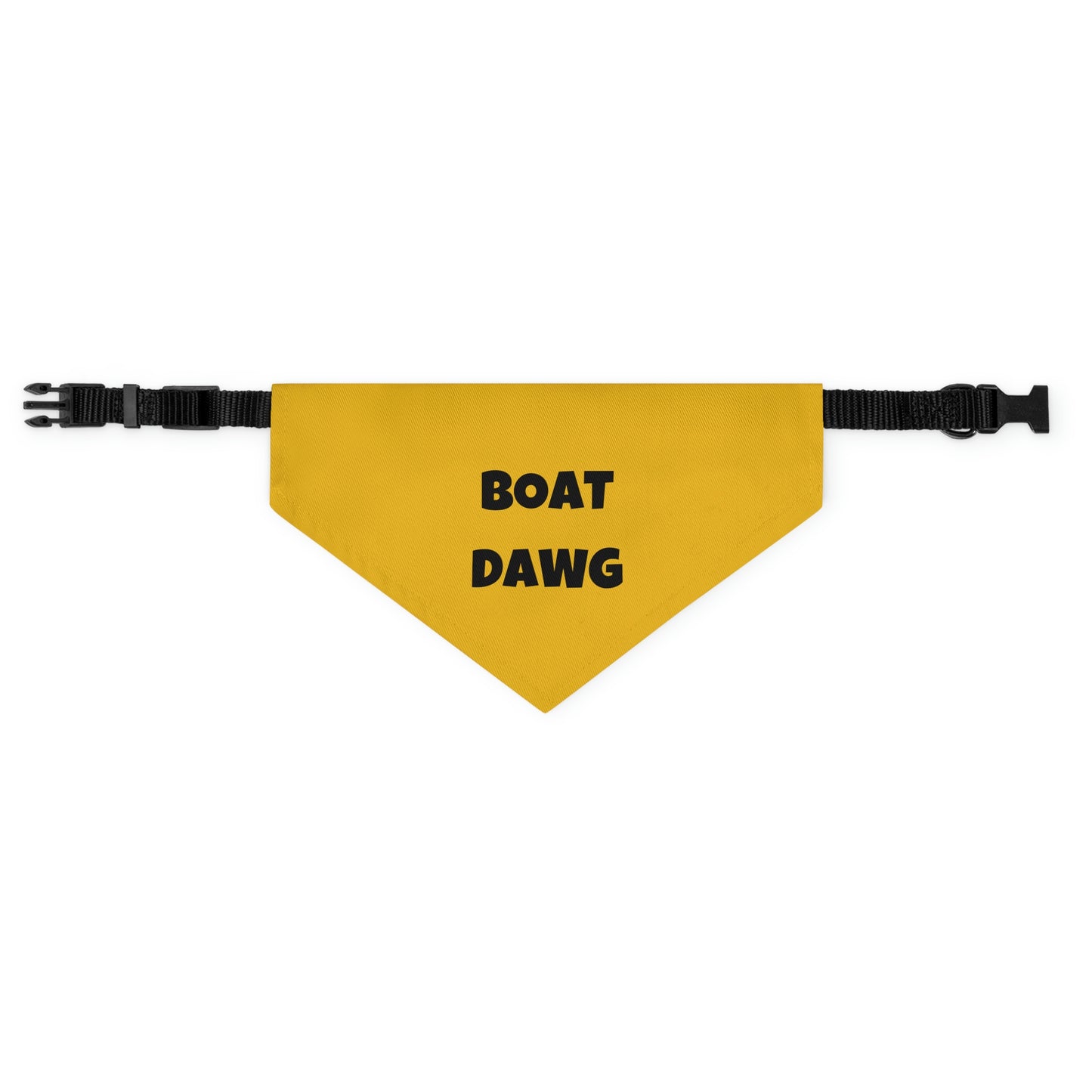 Boat Dawg Yellow Pet Bandana Collar