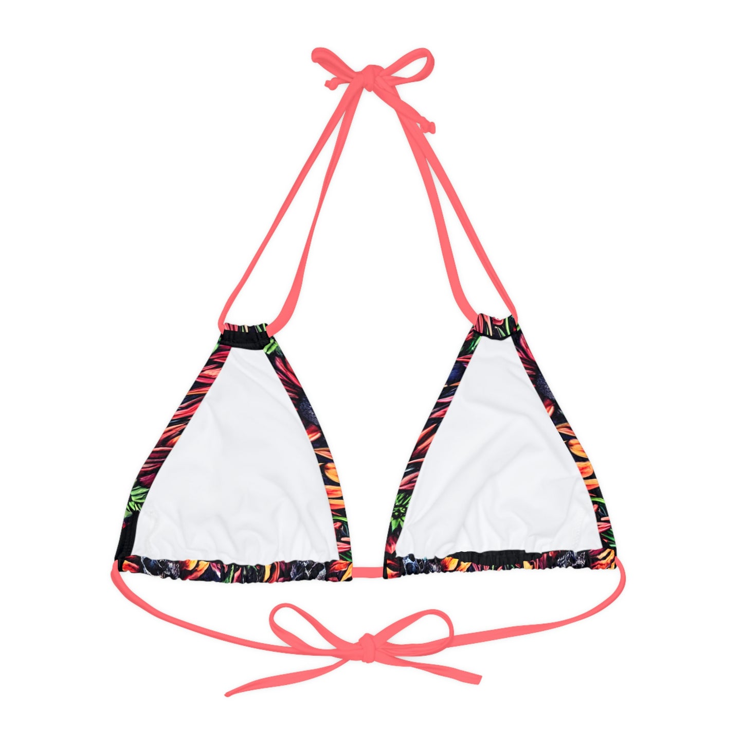 Sunflower Skulls Strappy Triangle Bikini Top