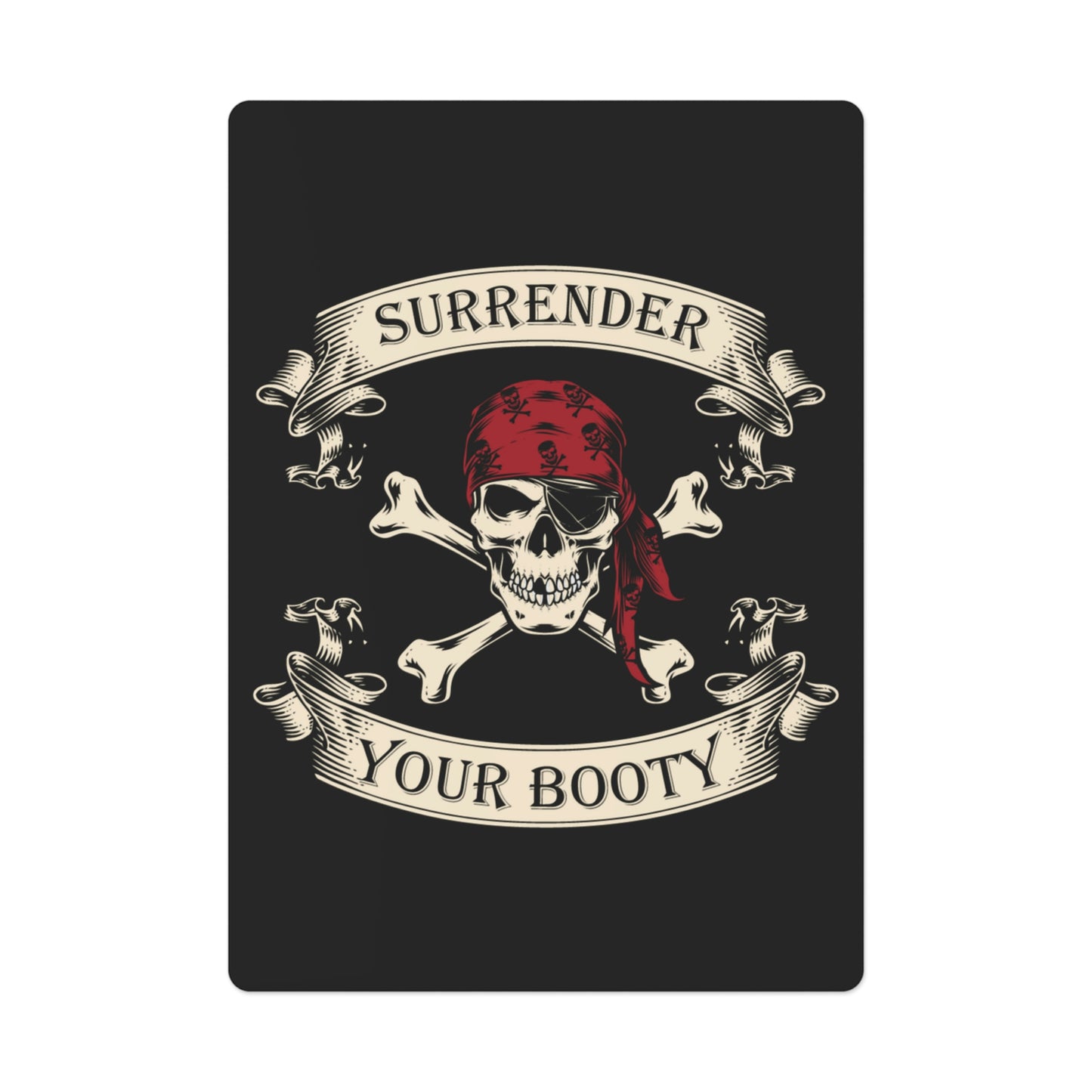Pirate Skull & Crossbones Poker Cards, Nautical Themed Playing Cards, Boat Gift