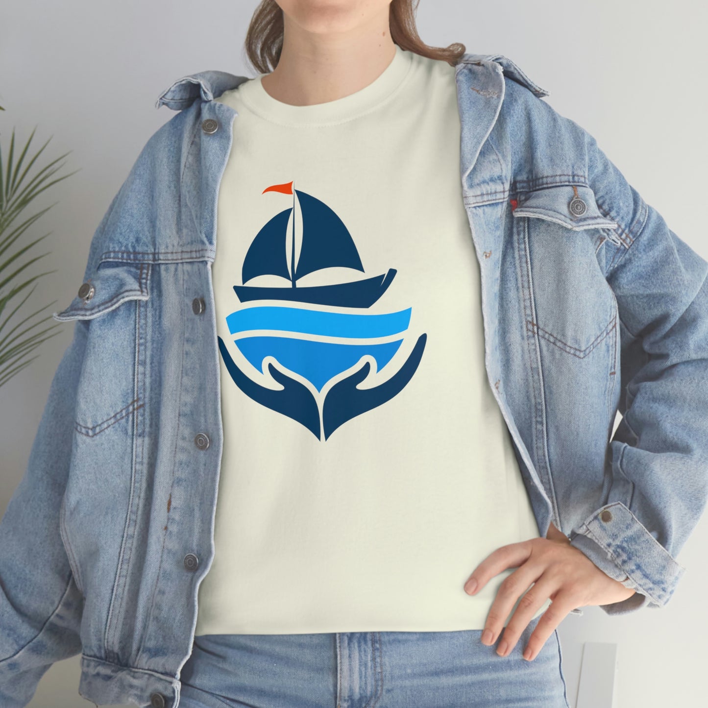 Sailing Design Unisex Heavy Cotton Tee, Nautical T-shirt, Gift for sailor, Sailing Shirt
