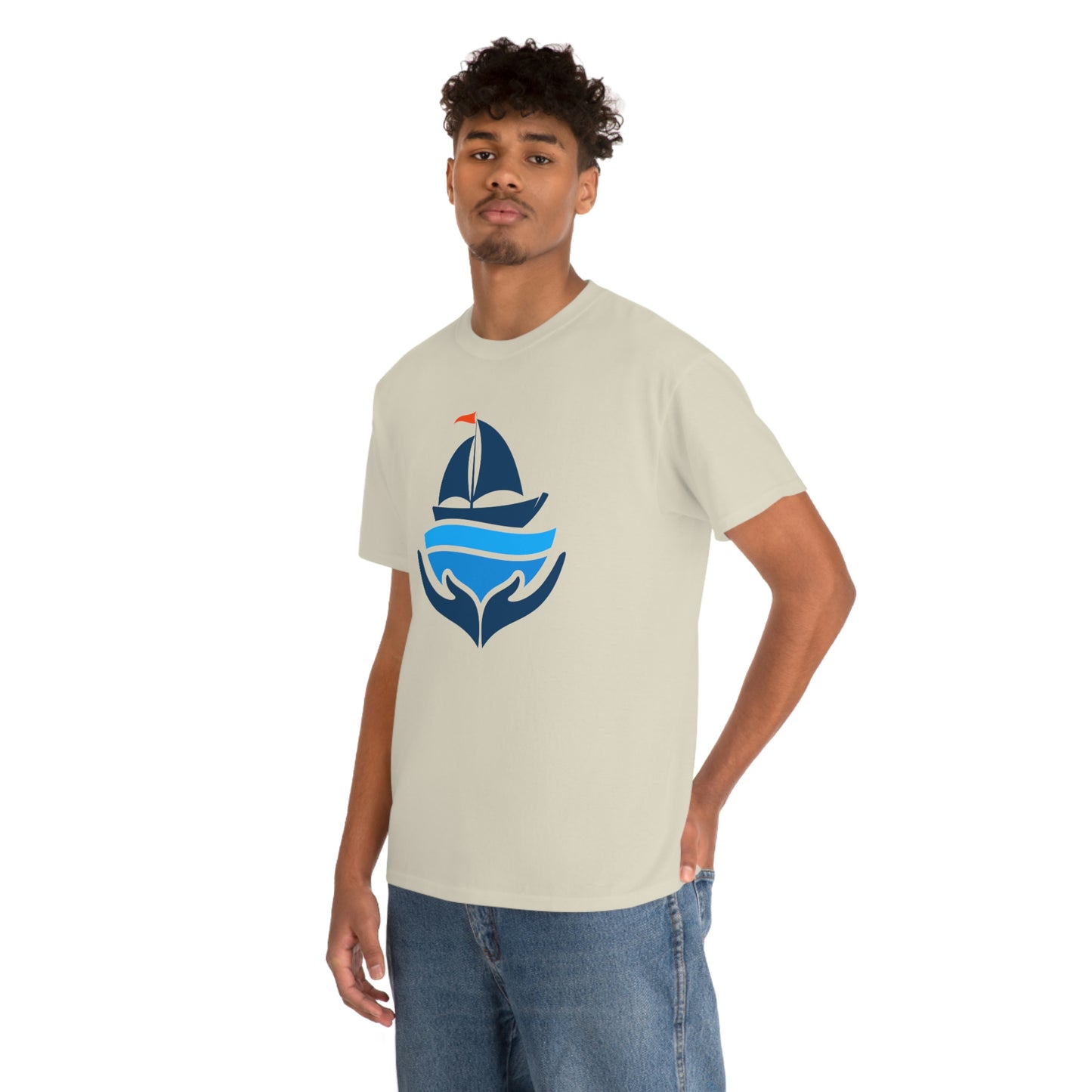 Sailing Design Unisex Heavy Cotton Tee, Nautical T-shirt, Gift for sailor, Sailing Shirt