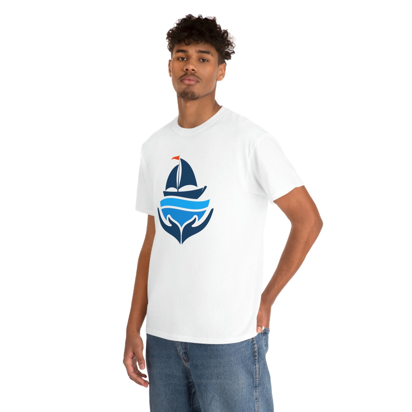 Sailing Design Unisex Heavy Cotton Tee, Nautical T-shirt, Gift for sailor, Sailing Shirt