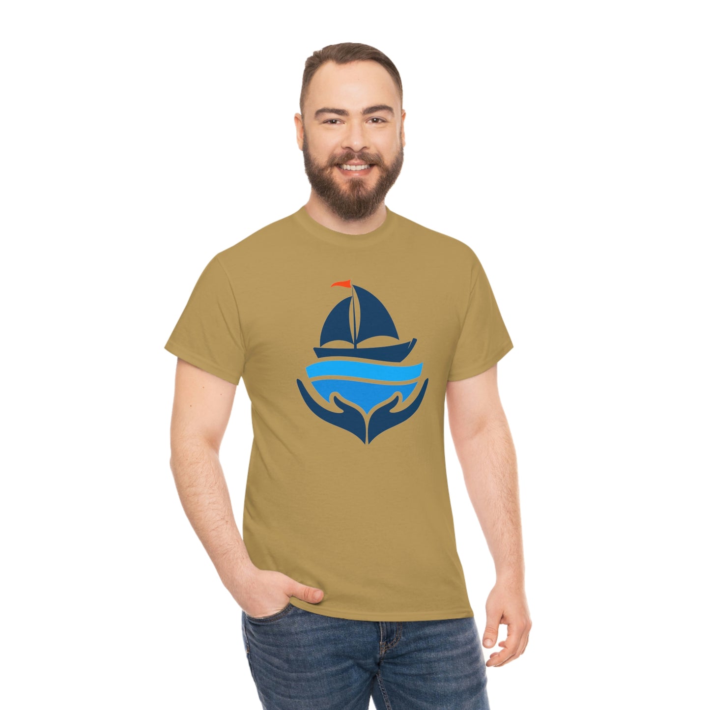Sailing Design Unisex Heavy Cotton Tee, Nautical T-shirt, Gift for sailor, Sailing Shirt