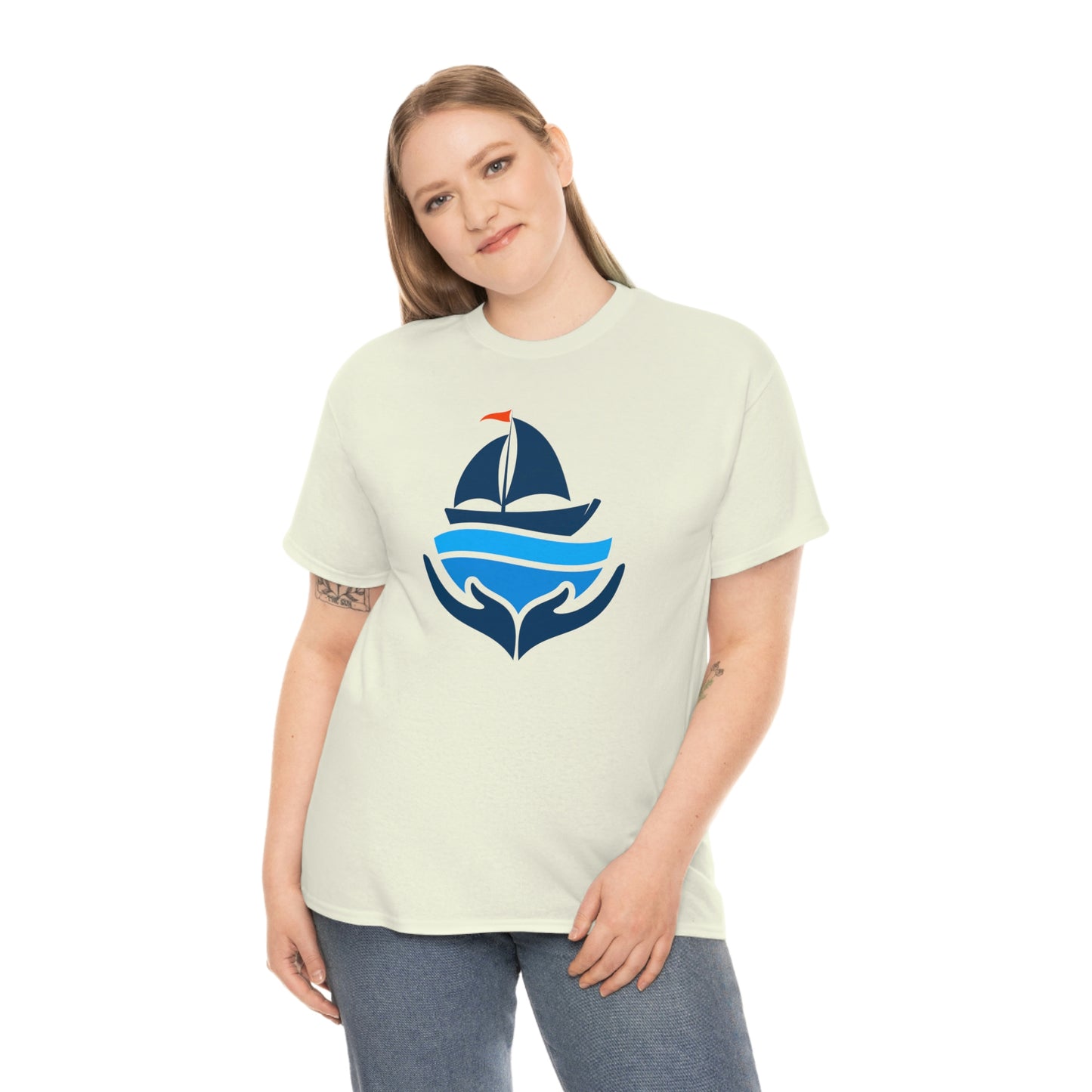 Sailing Design Unisex Heavy Cotton Tee, Nautical T-shirt, Gift for sailor, Sailing Shirt