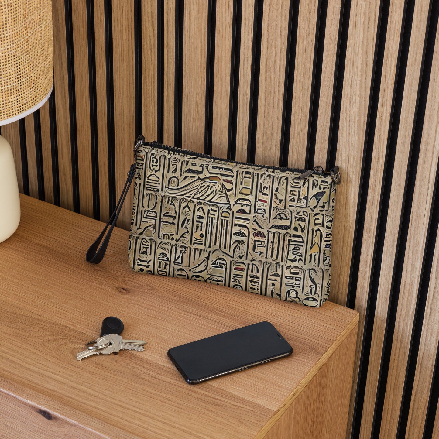 Hieroglyphic Design Crossbody bag
