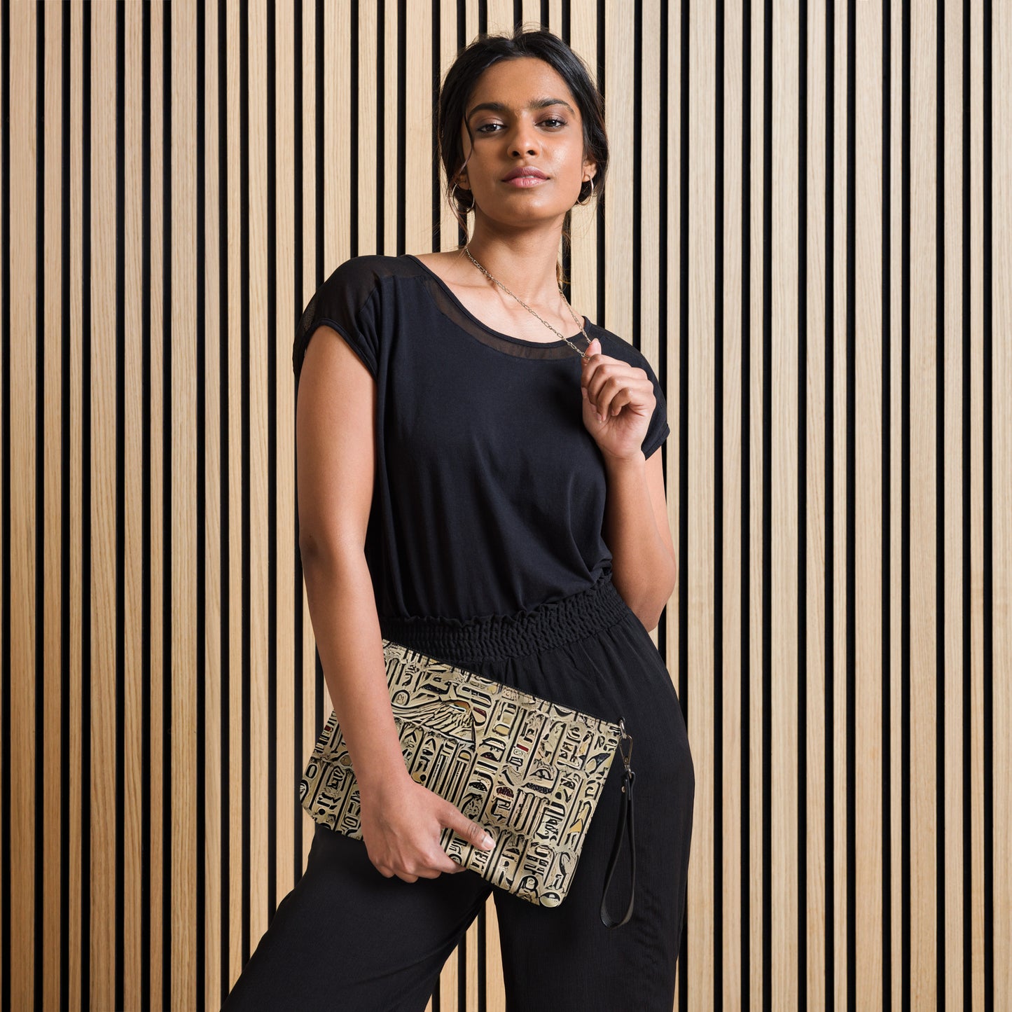Hieroglyphic Design Crossbody bag