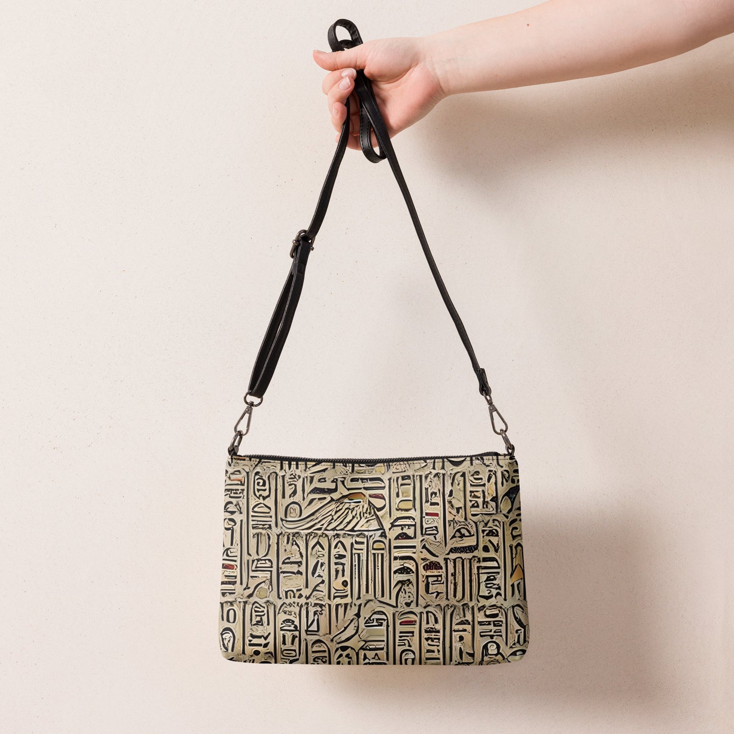 Hieroglyphic Design Crossbody bag