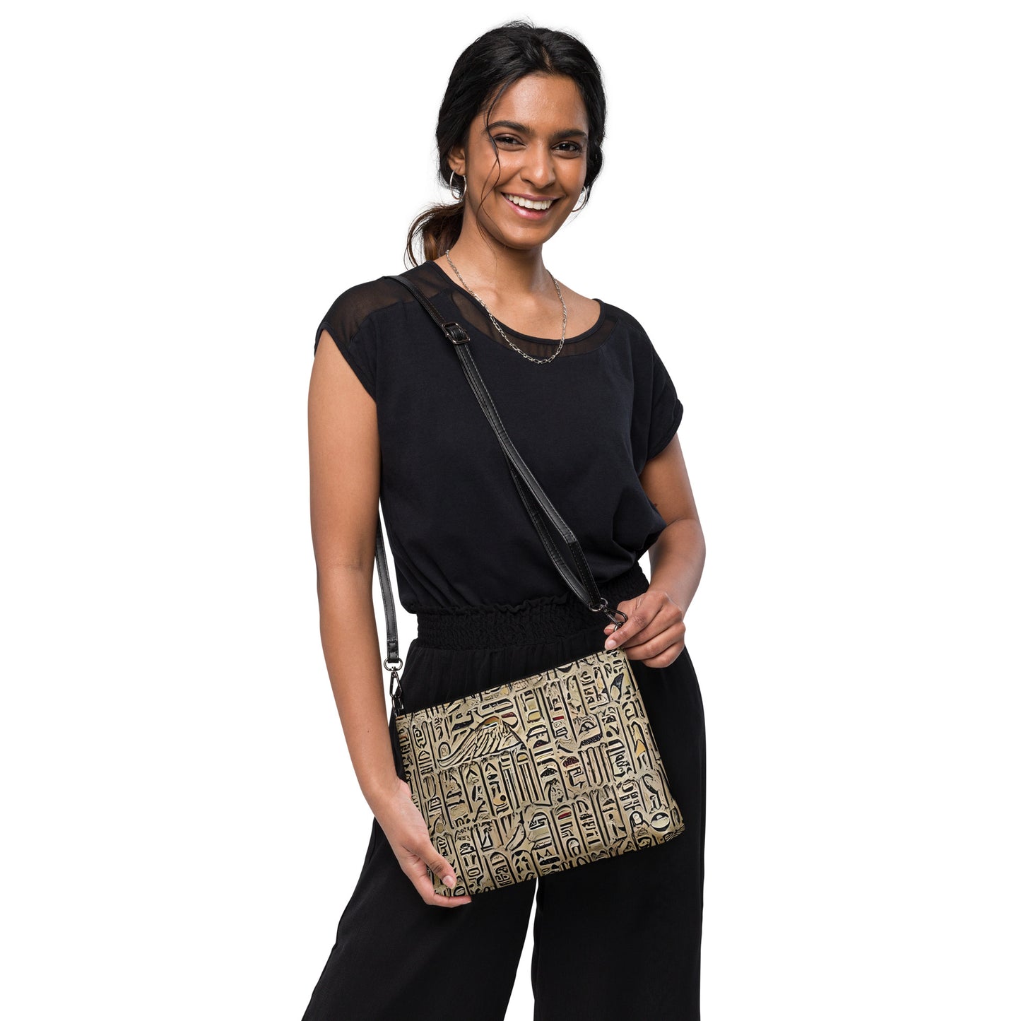 Hieroglyphic Design Crossbody bag